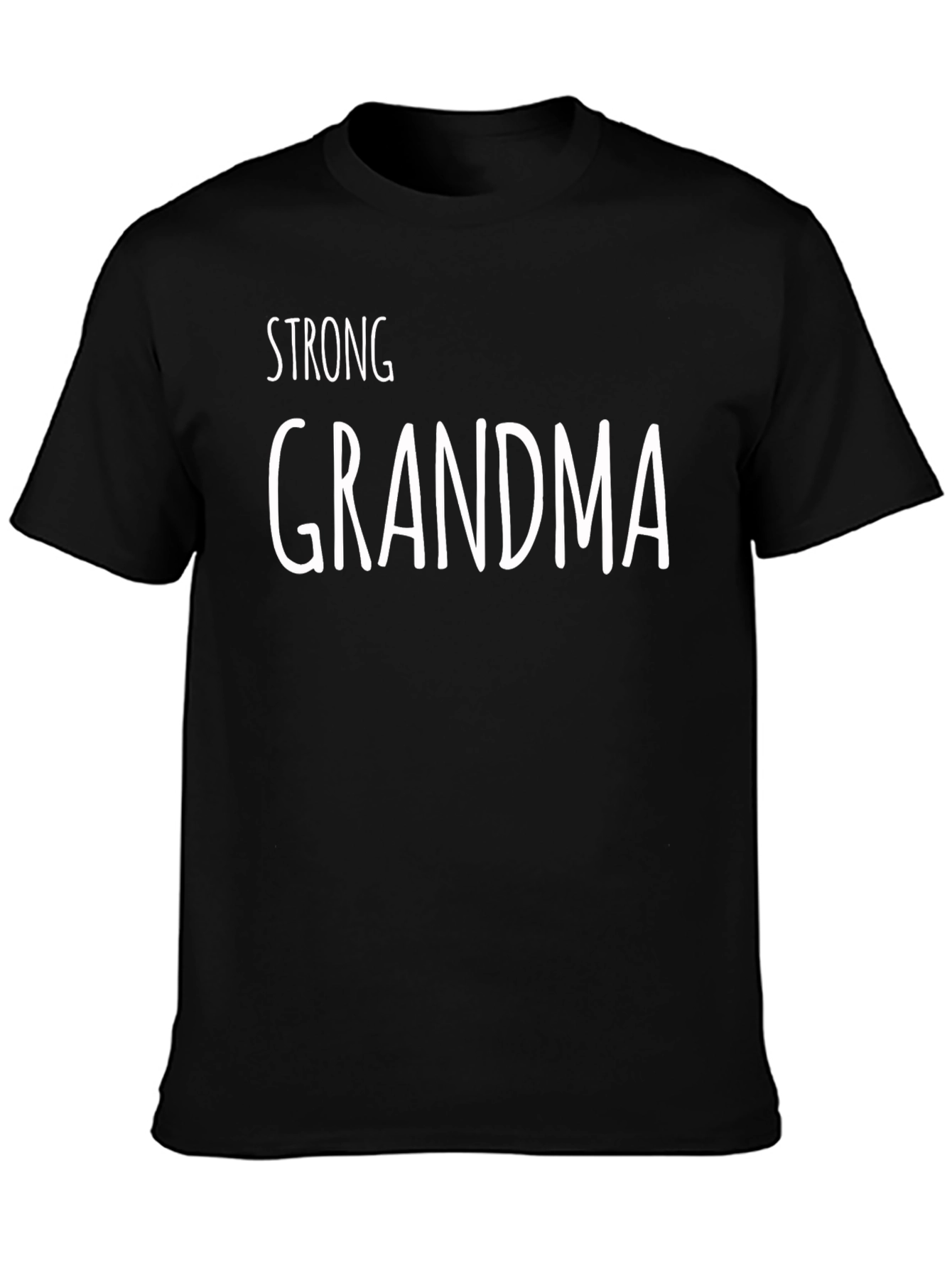 Strong Grandma Black T-Shirt