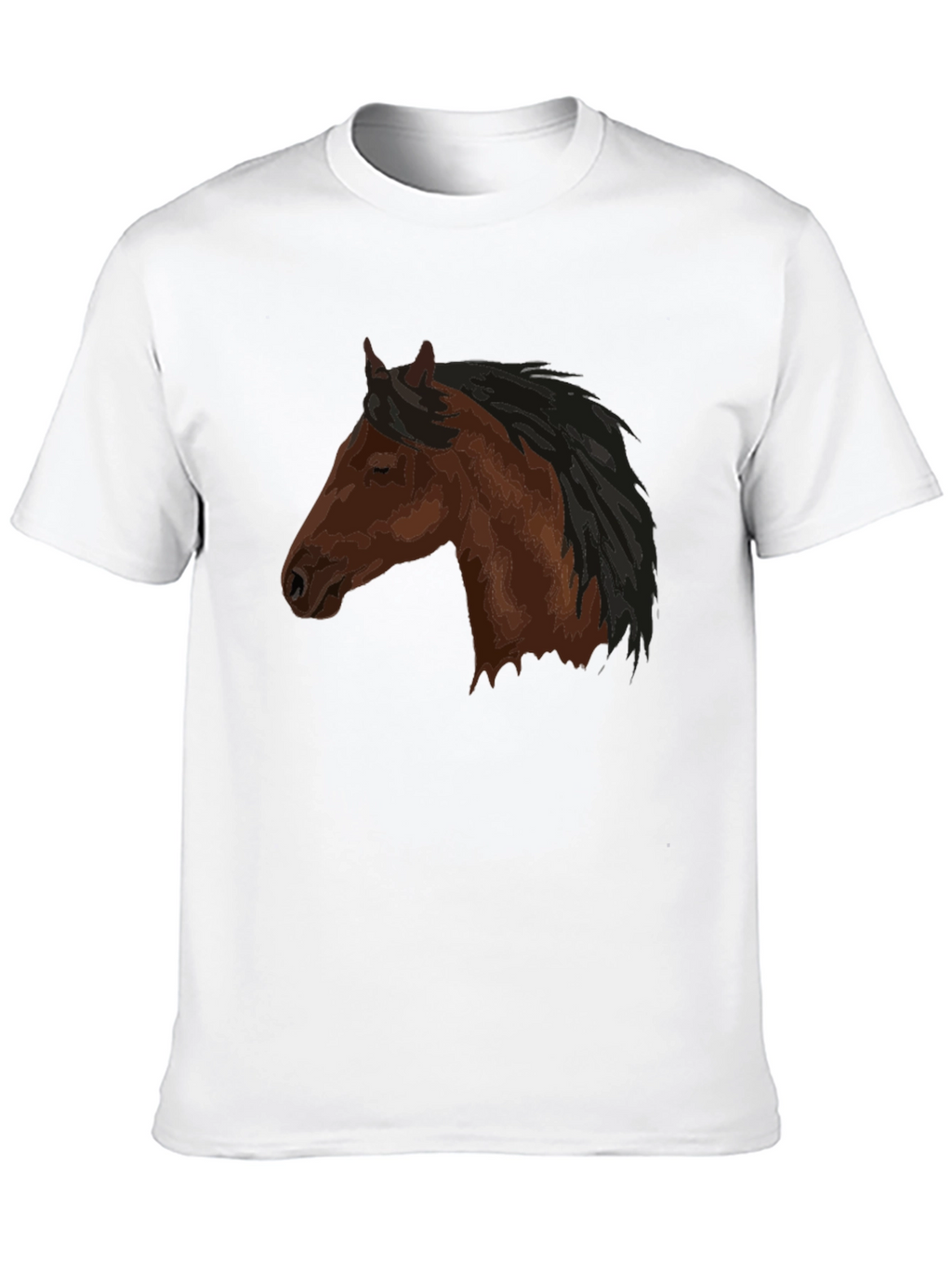 Horse Head Graphic Tee - Unisex Black Shirt