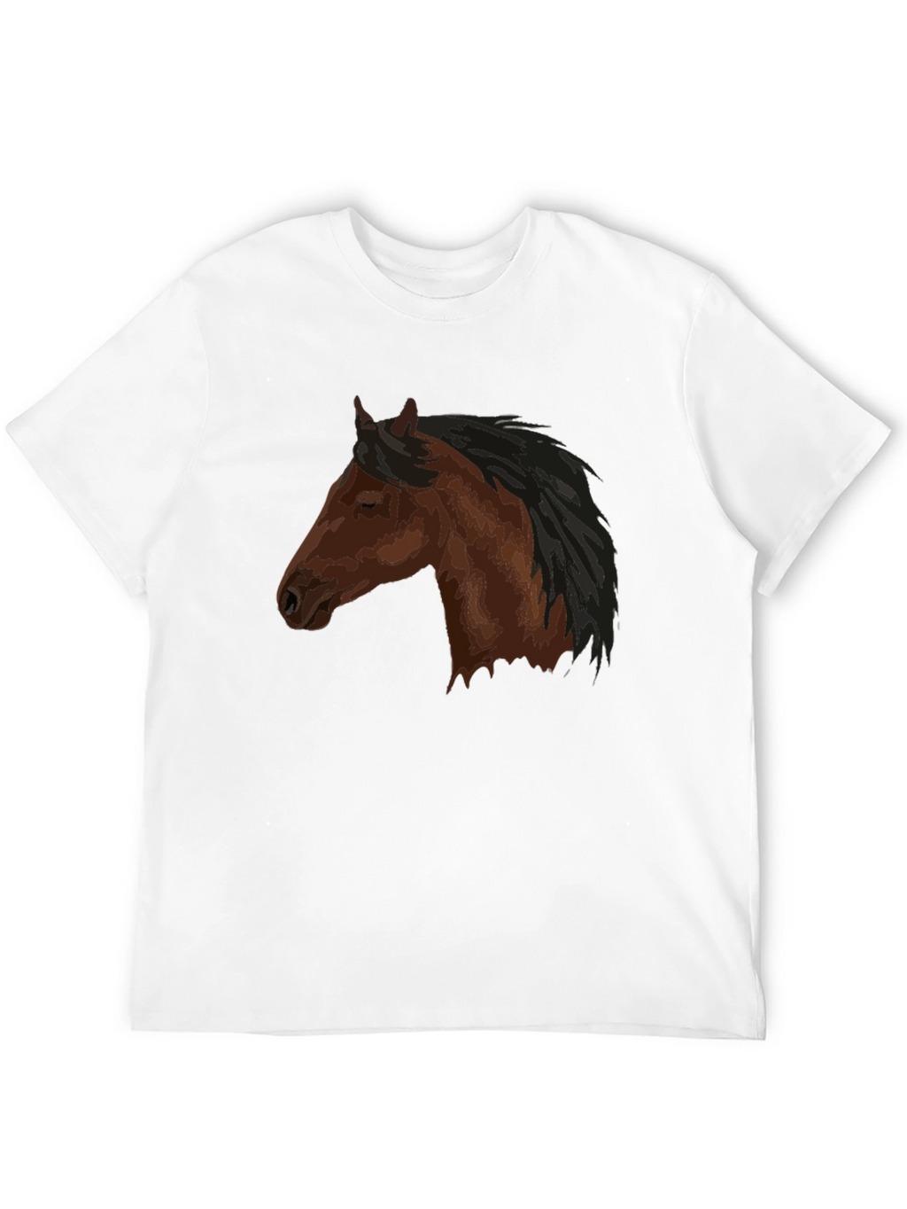 Horse Head Graphic Tee - Unisex Black Shirt