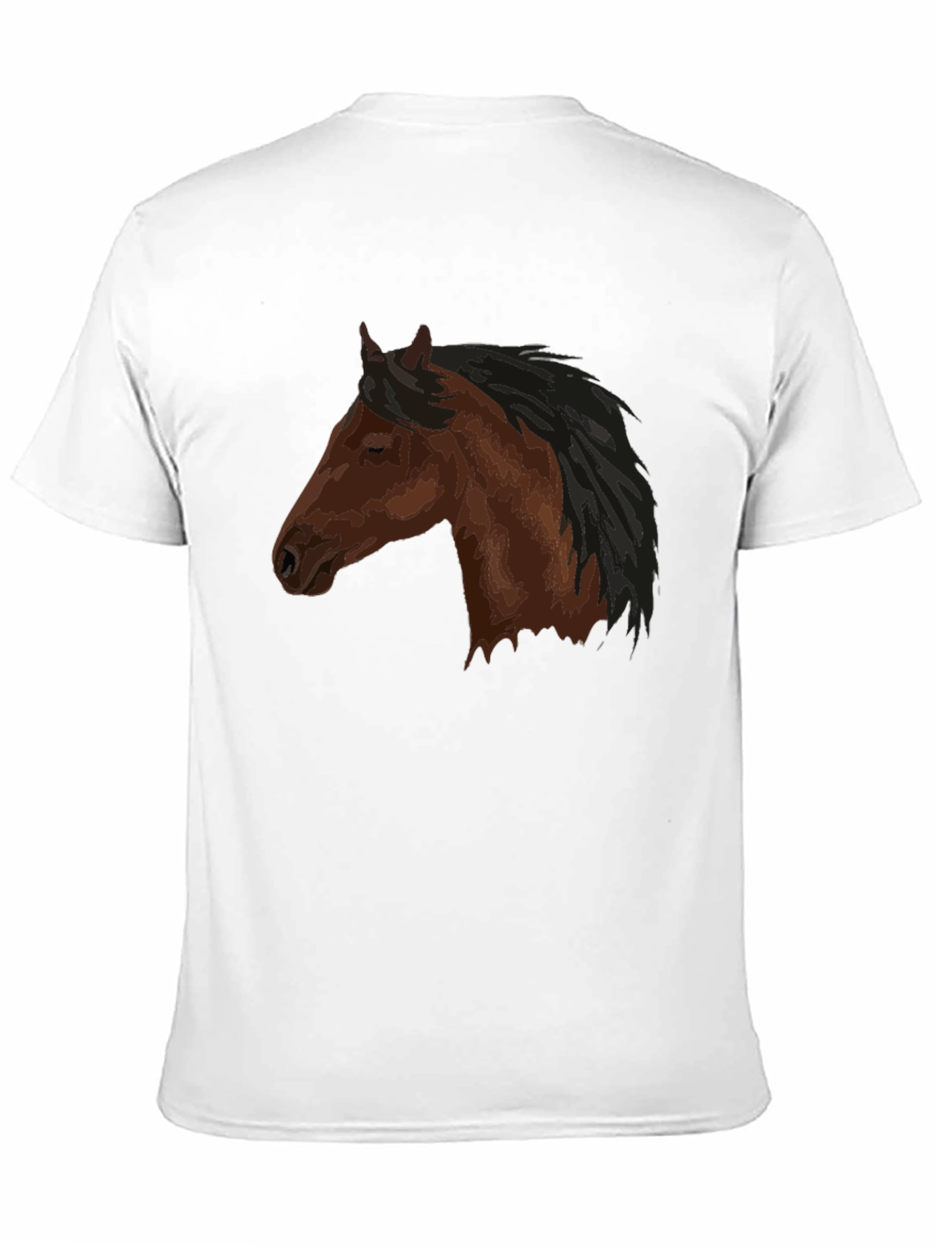 Horse Head Graphic Tee - Unisex Black Shirt