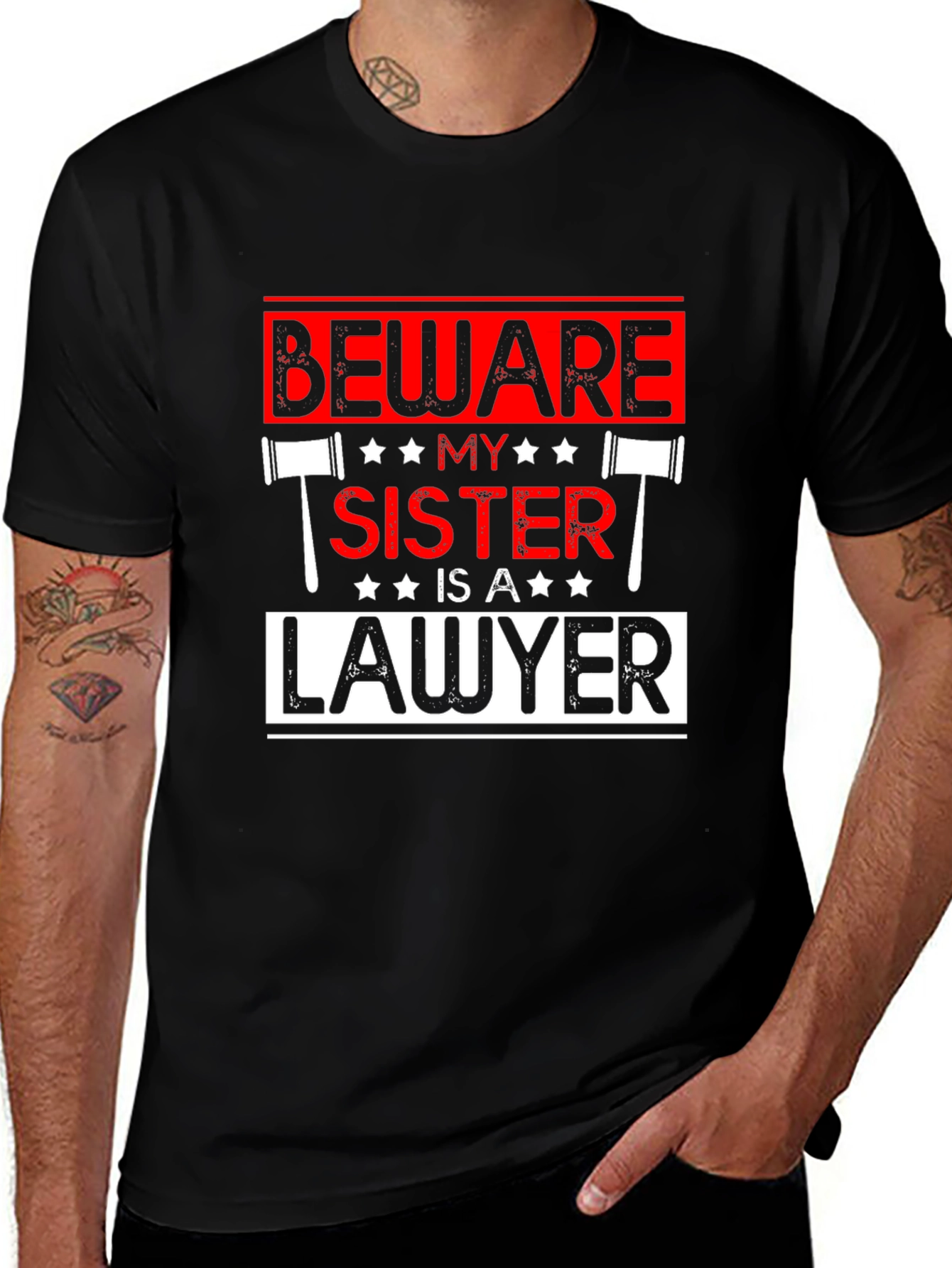 Beware My Sister Is A Lawyer T-Shirt