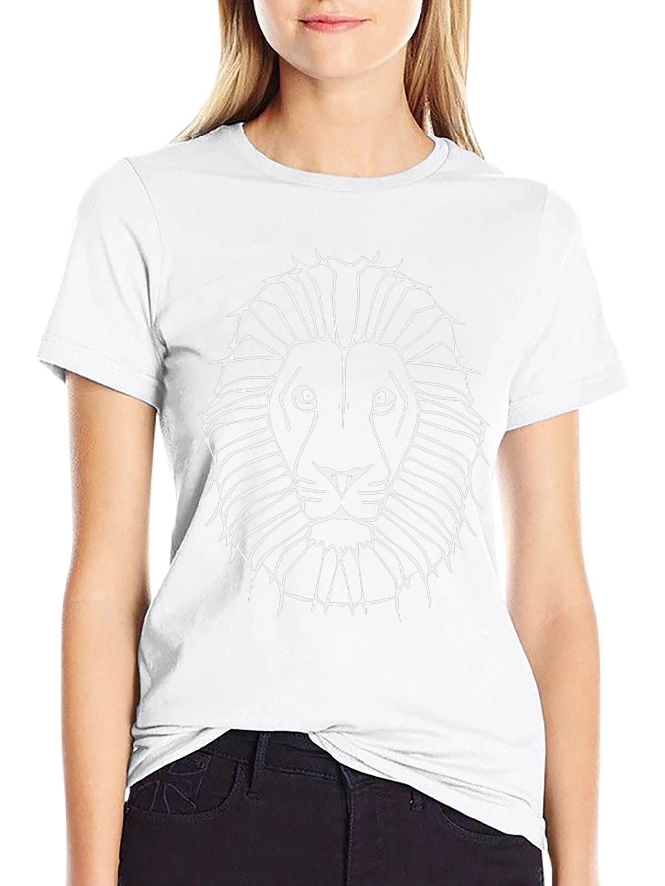 Lion Graphic Print T-Shirt
