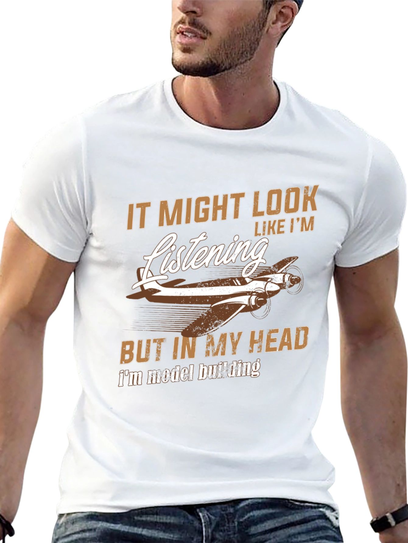 Model Building Humor T-Shirt - Black