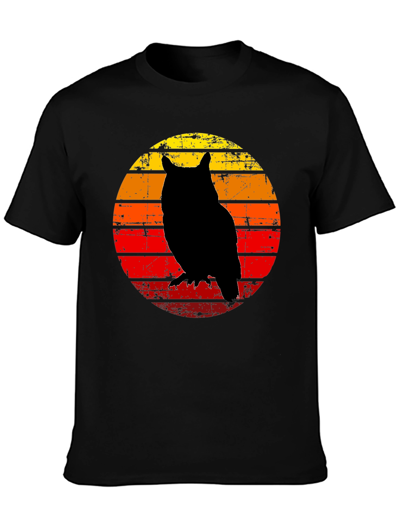 Owl Silhouette Sunset T-Shirt