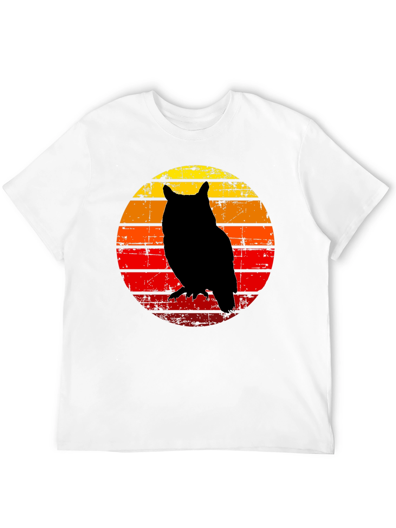 Owl Silhouette Sunset T-Shirt