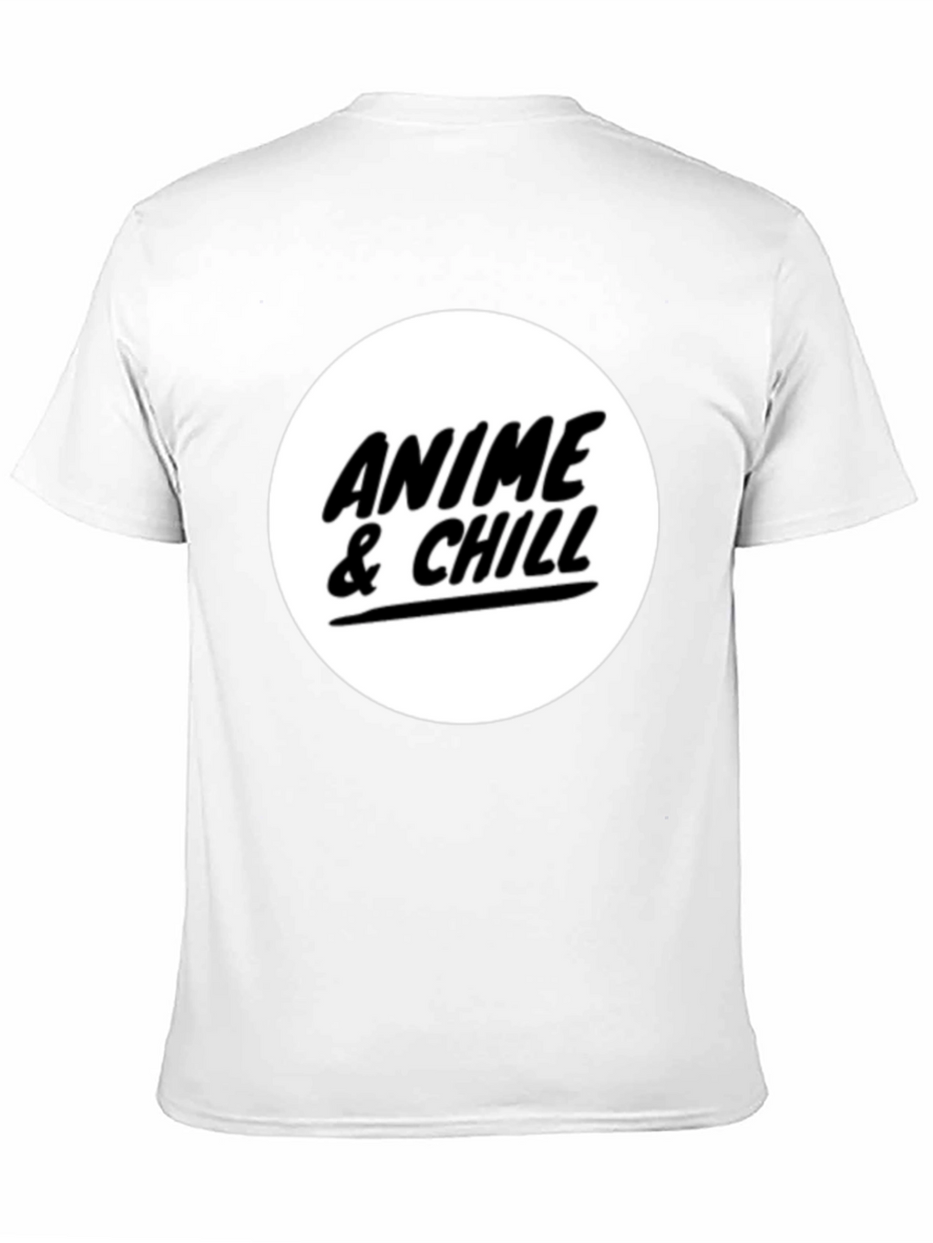 Anime & Chill Black Graphic T-Shirt