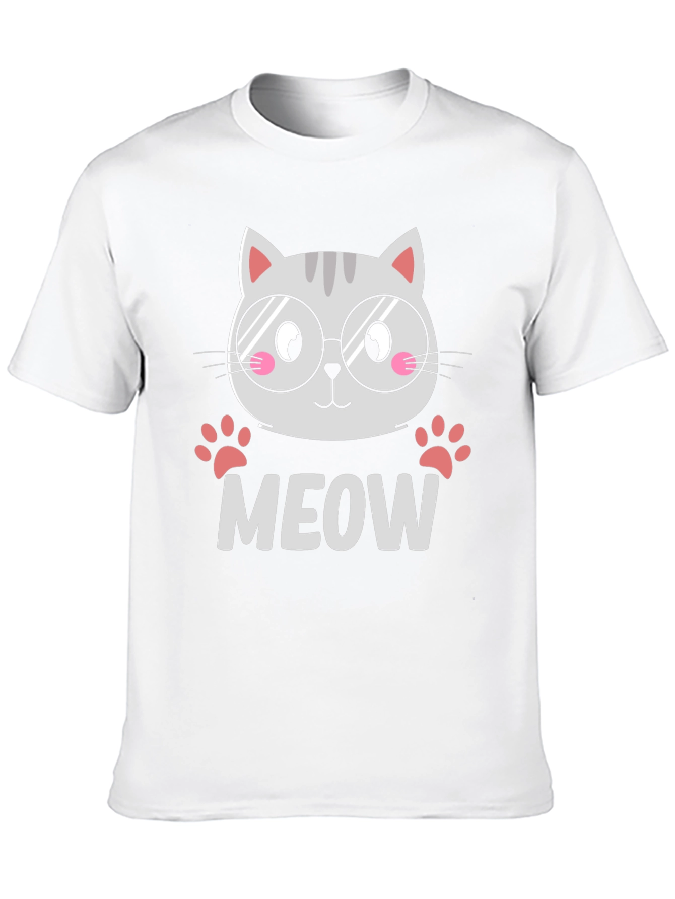 Cute Cat MEOW T-Shirt - Unisex Graphic Tee