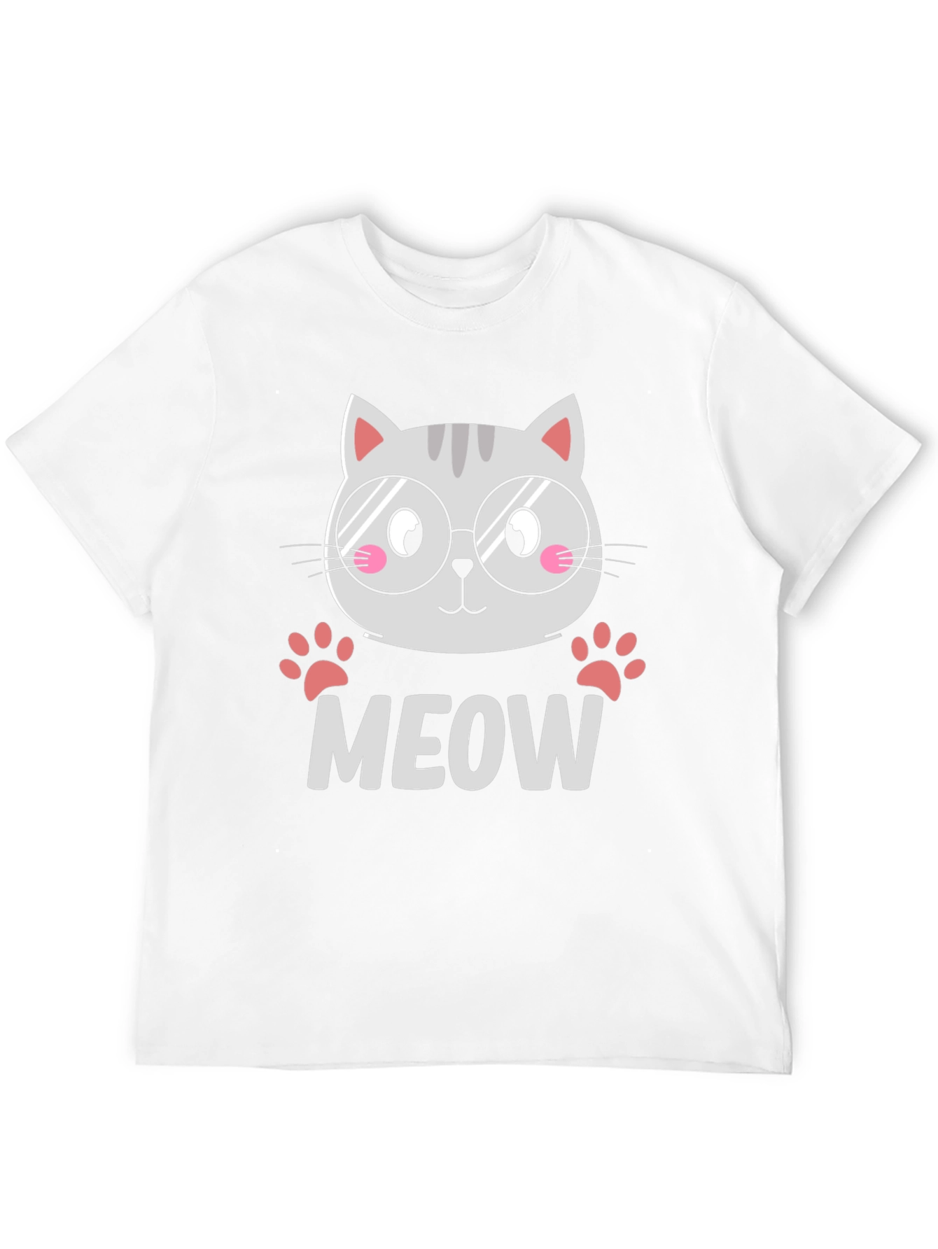 Cute Cat MEOW T-Shirt - Unisex Graphic Tee