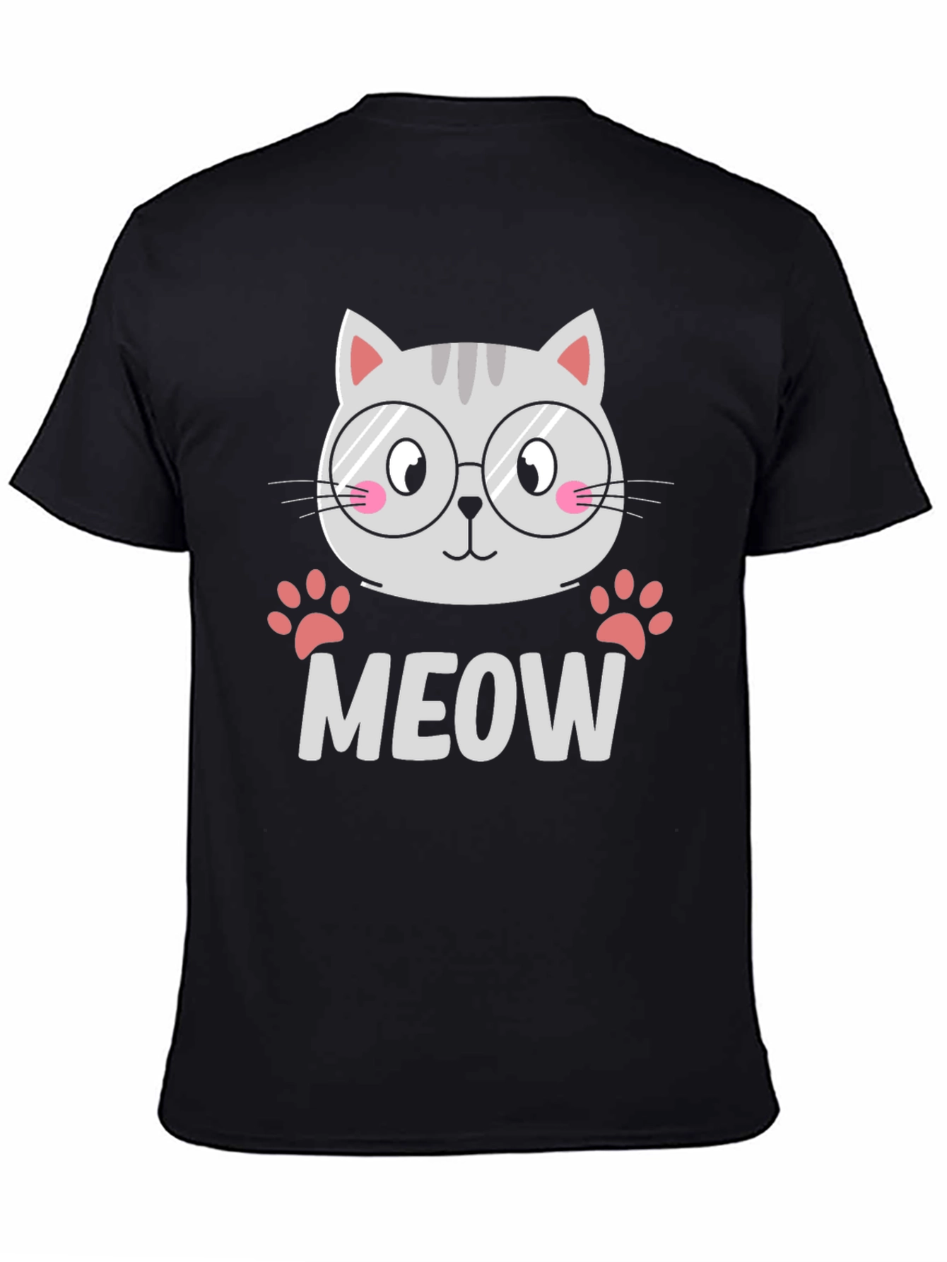 Cute Cat MEOW T-Shirt - Unisex Graphic Tee