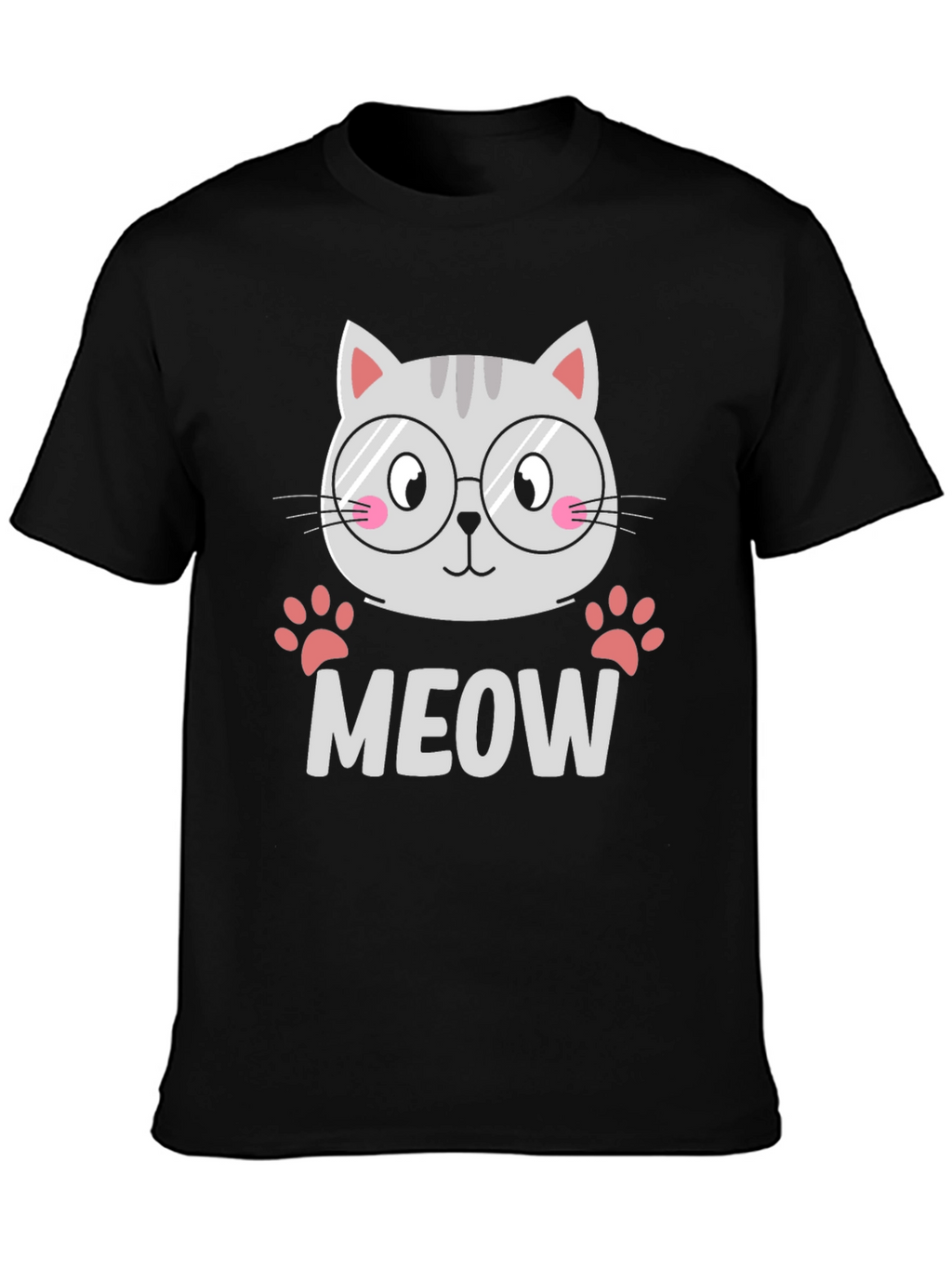 Cute Cat MEOW T-Shirt - Unisex Graphic Tee