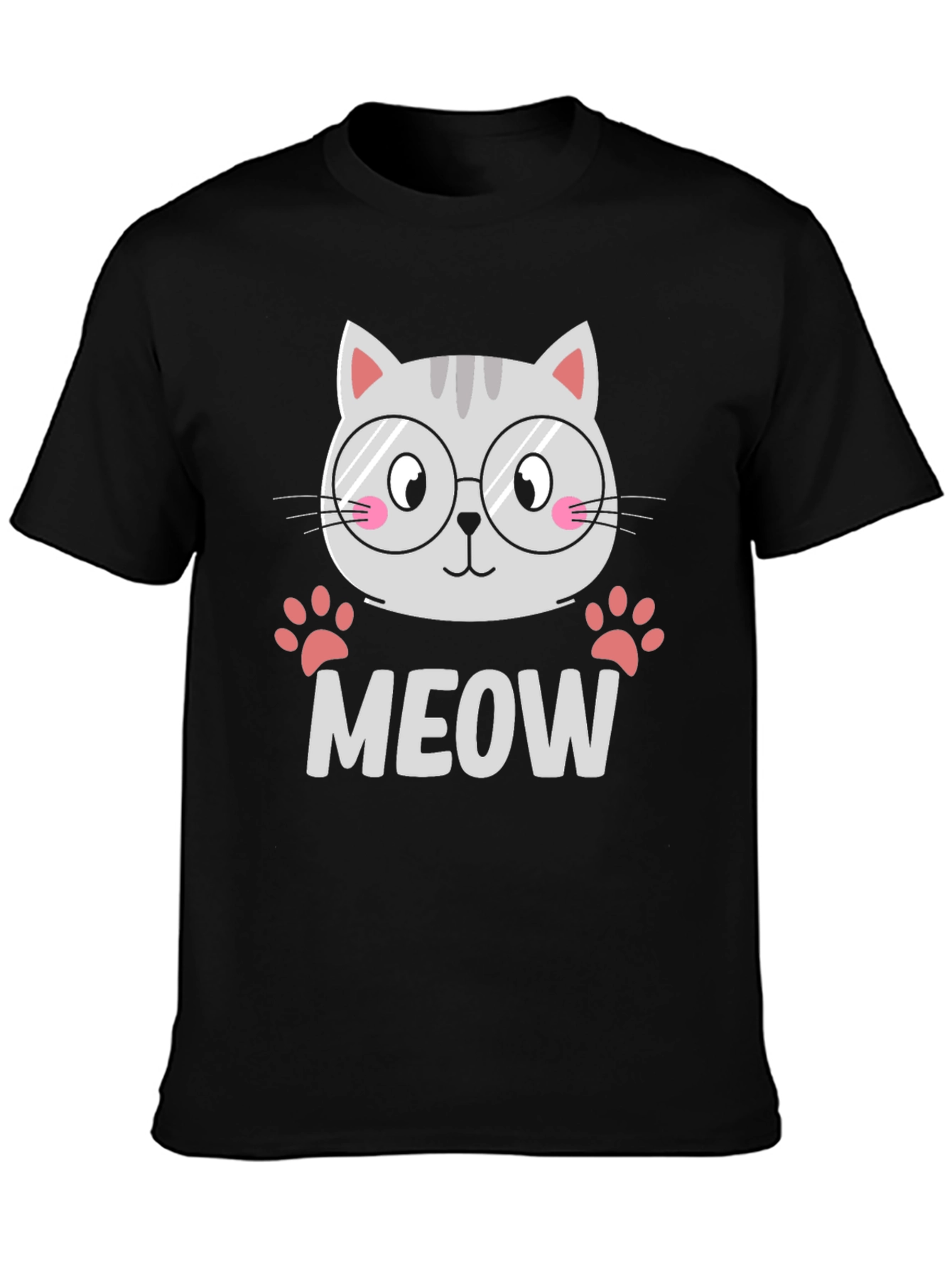 Cute Cat MEOW T-Shirt - Unisex Graphic Tee