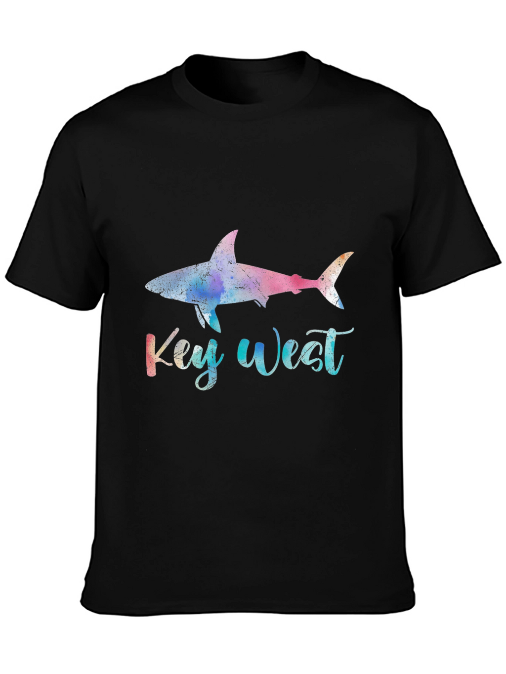 Key West Shark Graphic Tee - Black