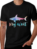 Key West Shark Graphic Tee - Black