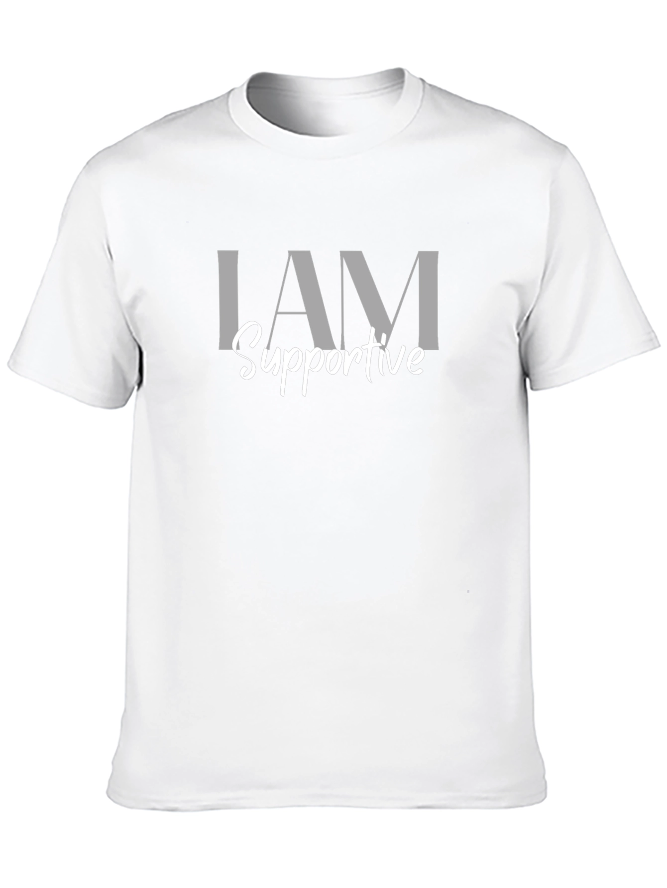 I AM Supportive - Black Graphic Tee