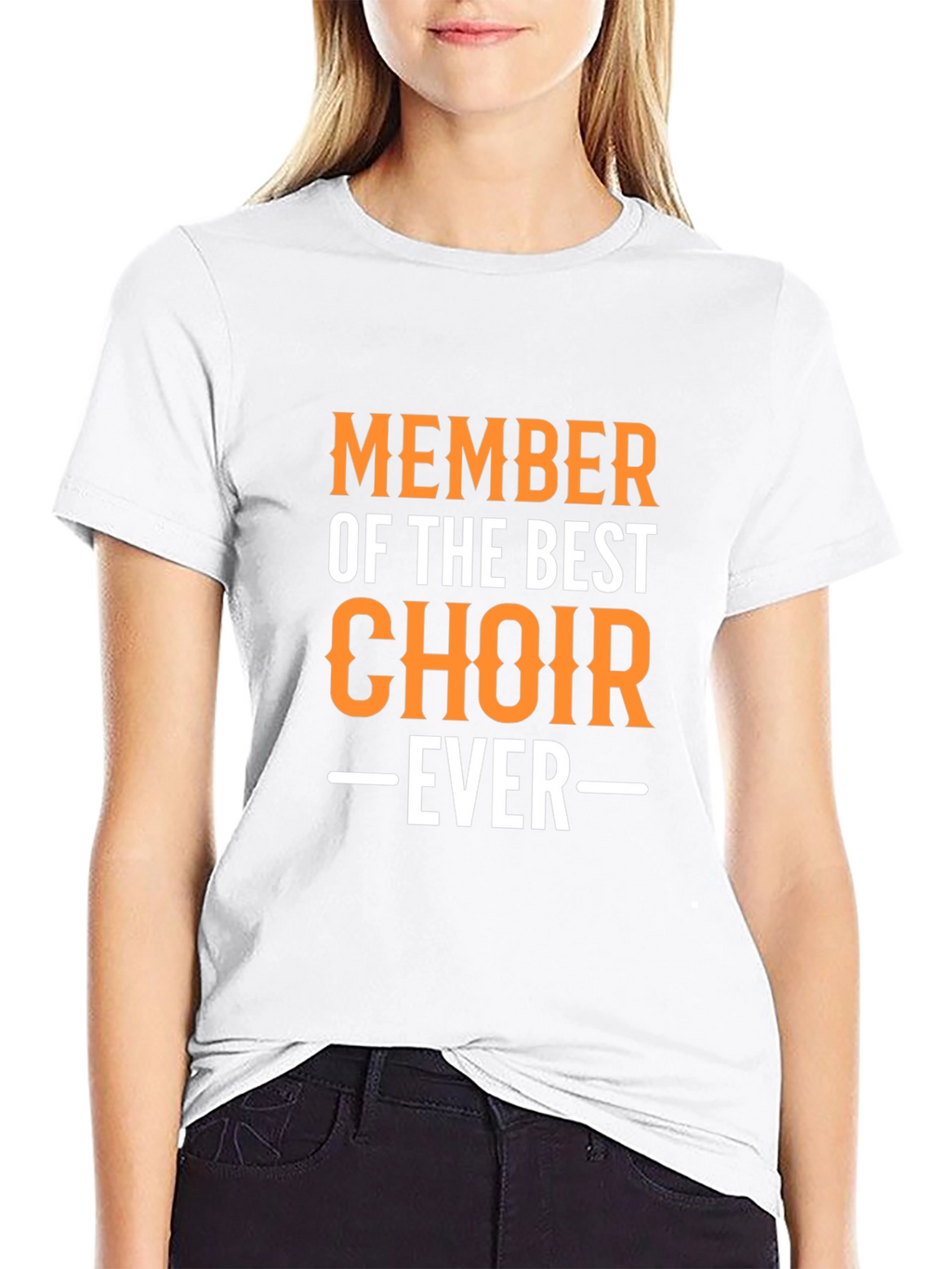 Best Choir Ever T-Shirt Black Crew Neck Graphic Print