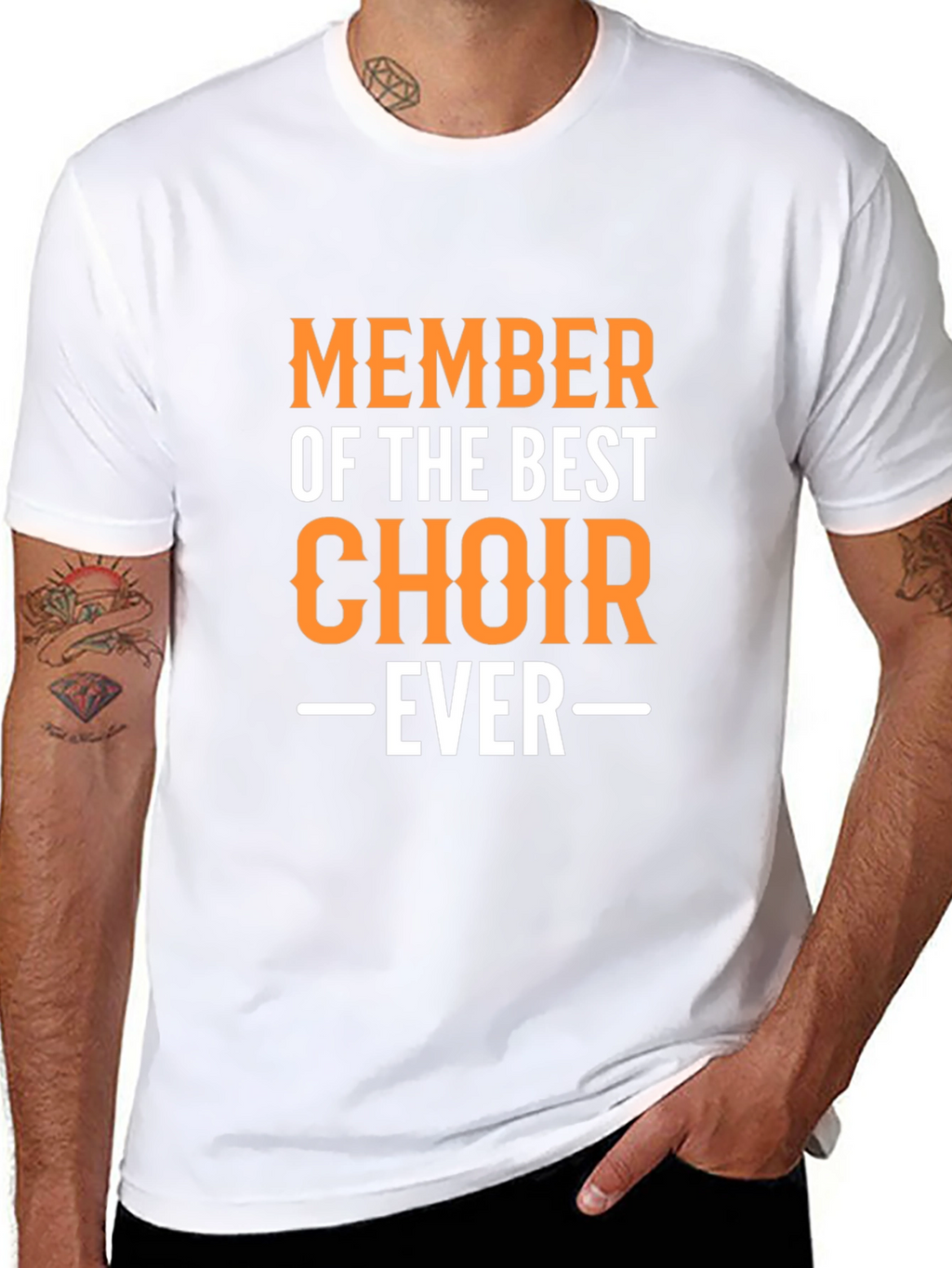 Best Choir Ever T-Shirt Black Crew Neck Graphic Print