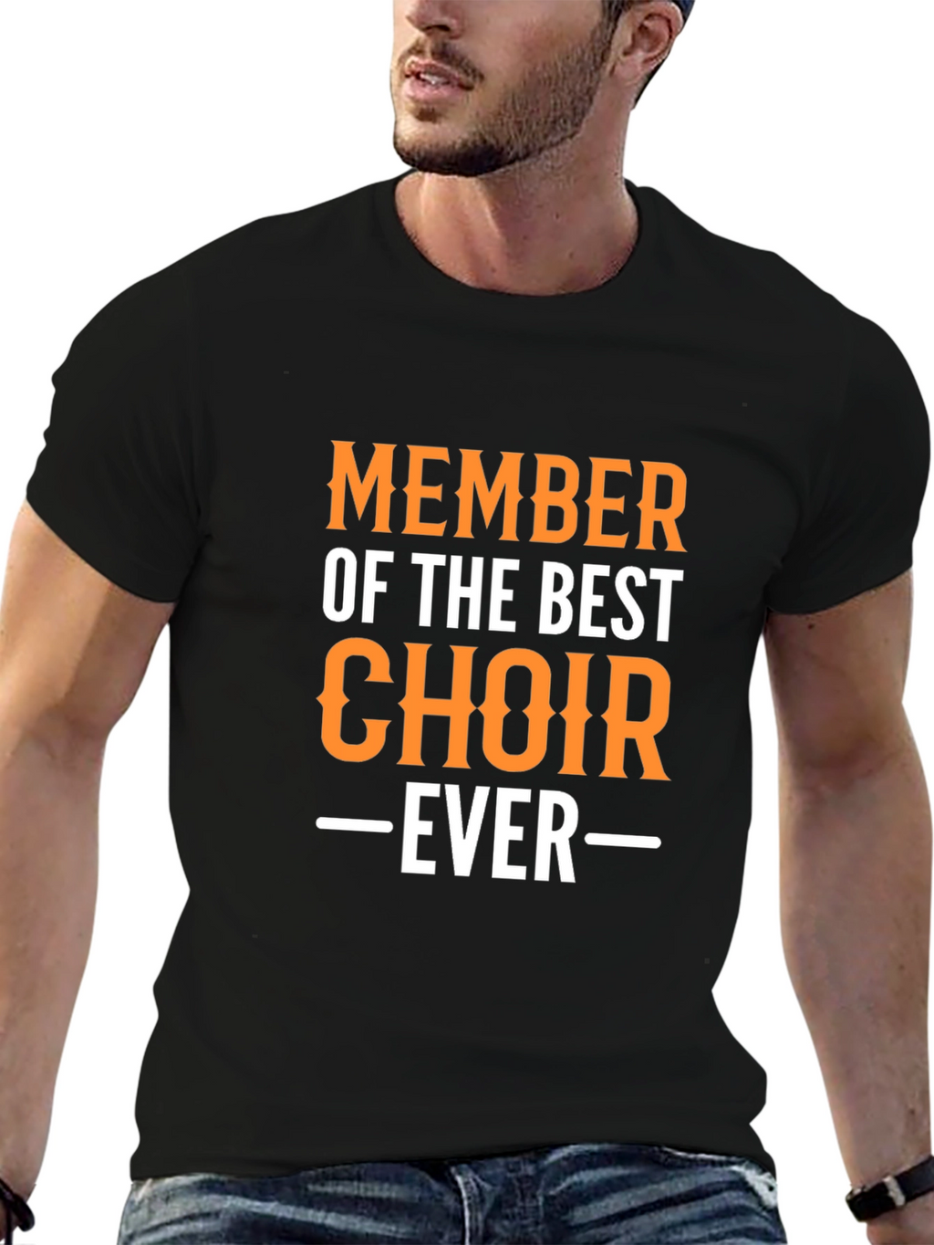 Best Choir Ever T-Shirt Black Crew Neck Graphic Print