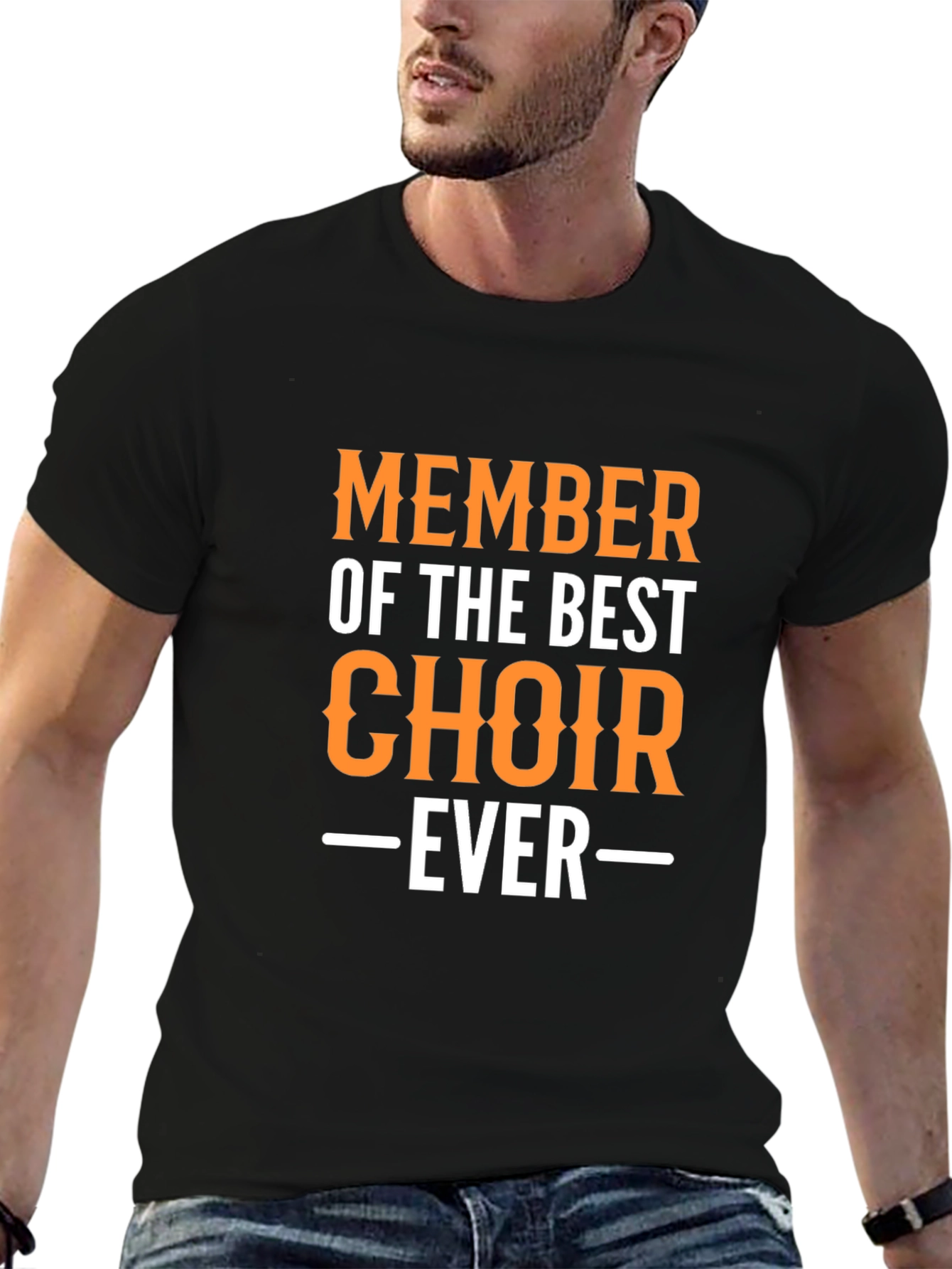 Best Choir Ever T-Shirt Black Crew Neck Graphic Print