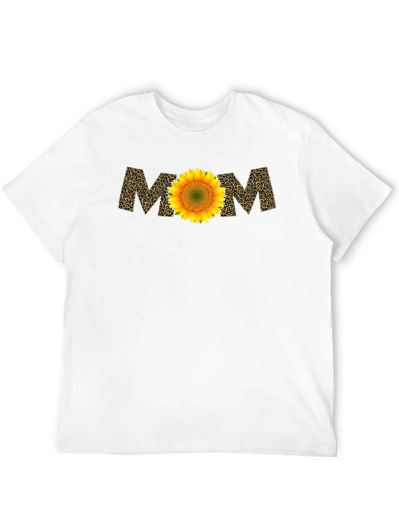 Sunflower Mom Leopard Print T-Shirt