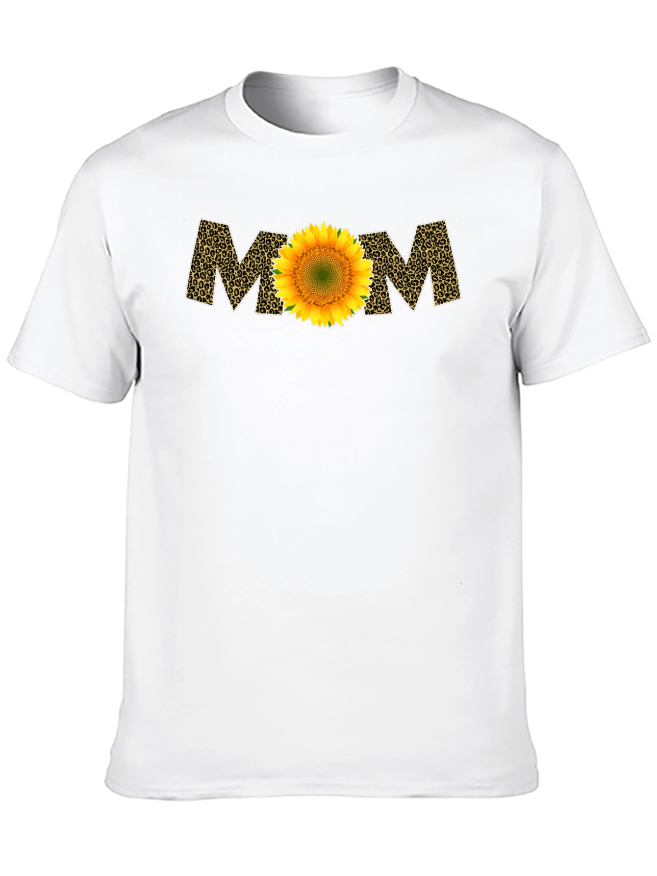 Sunflower Mom Leopard Print T-Shirt