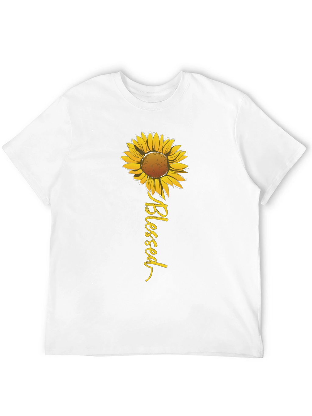 Blessed Sunflower Graphic Tee - Black