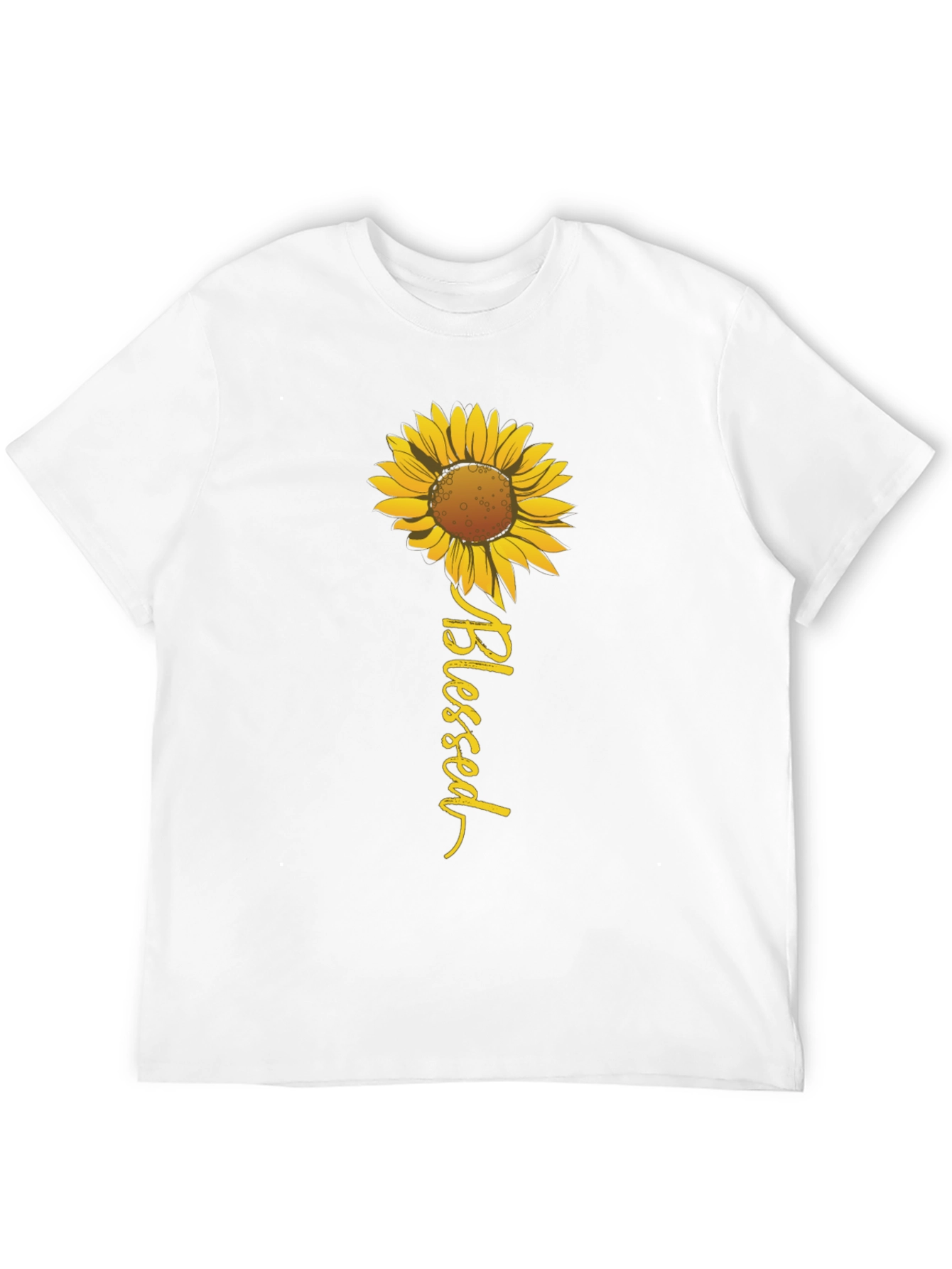 Blessed Sunflower Graphic Tee - Black