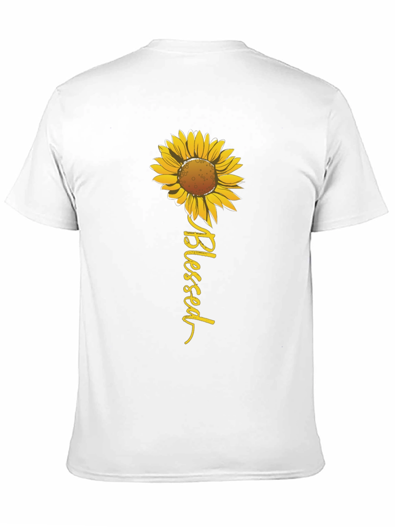 Blessed Sunflower Graphic Tee - Black