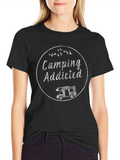 Camping Addicted T-Shirt - Unisex RV Camper Tee