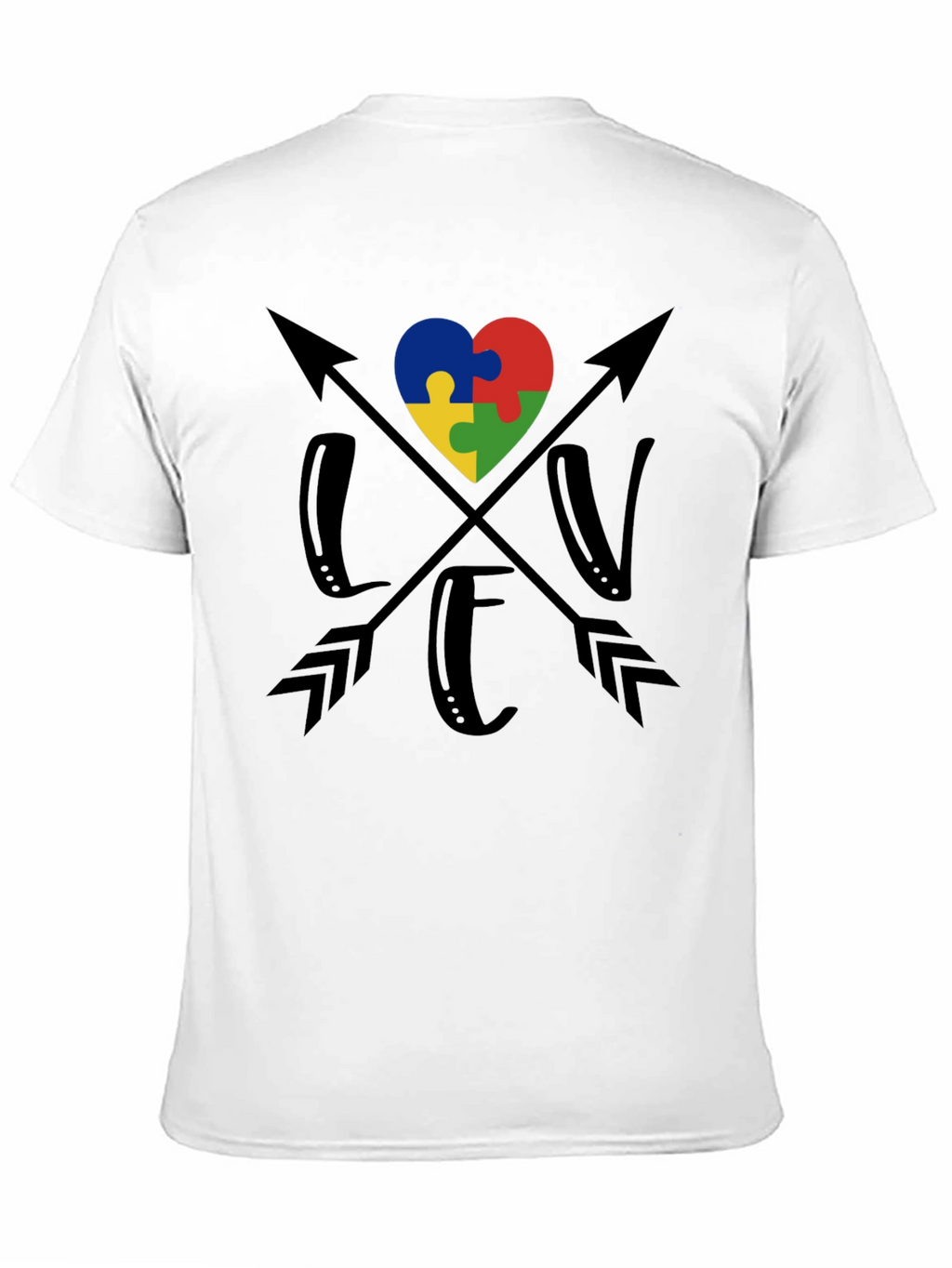Autism Awareness Heart Arrow T-Shirt