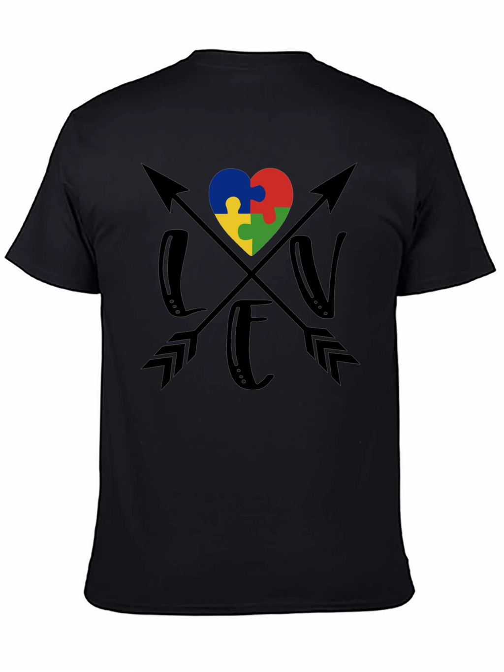 Autism Awareness Heart Arrow T-Shirt
