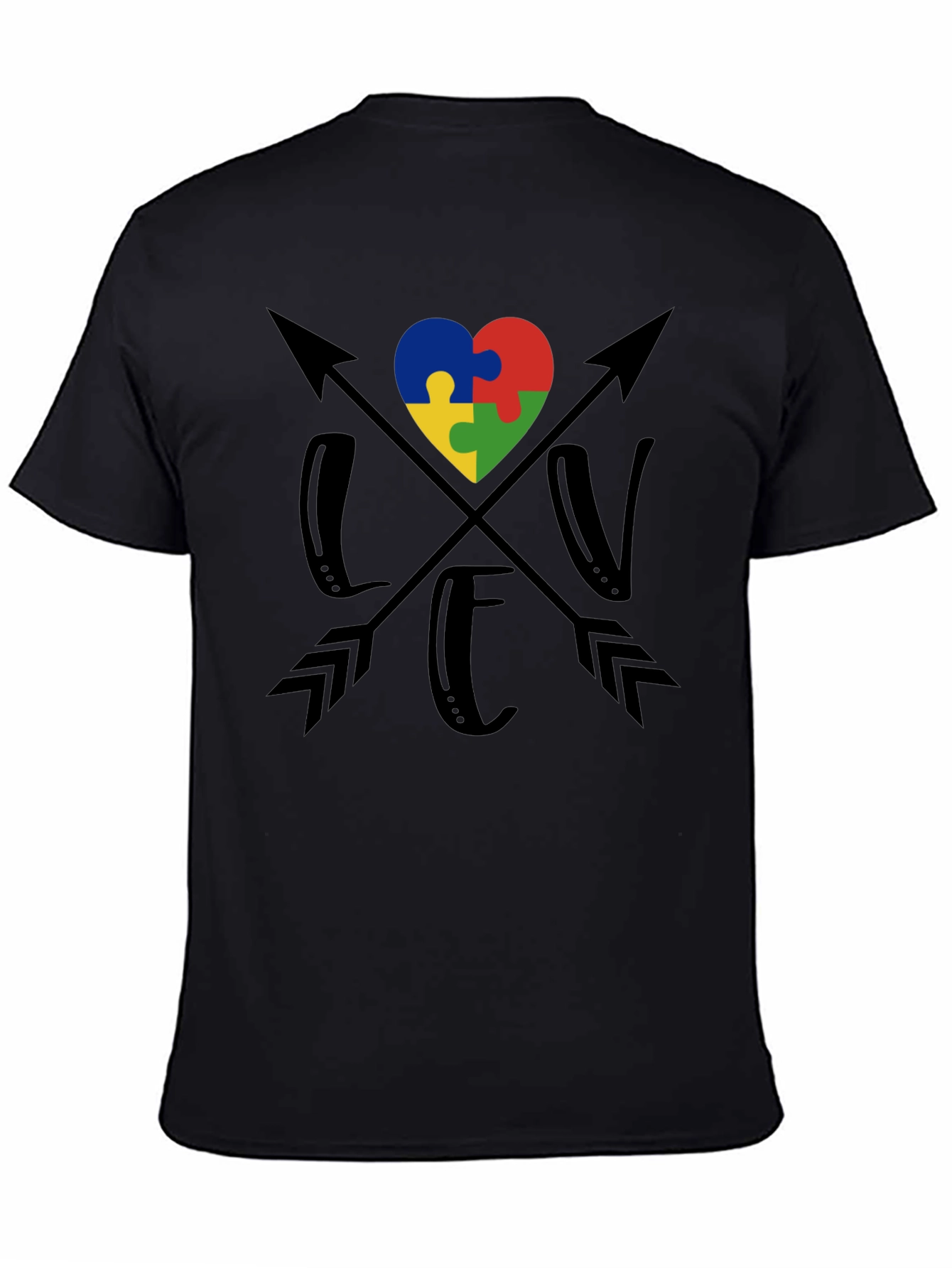 Autism Awareness Heart Arrow T-Shirt