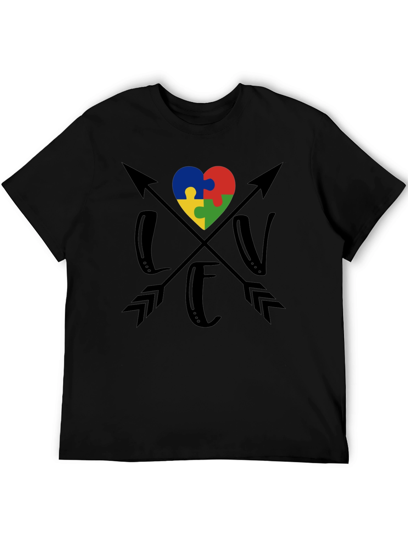 Autism Awareness Heart Arrow T-Shirt