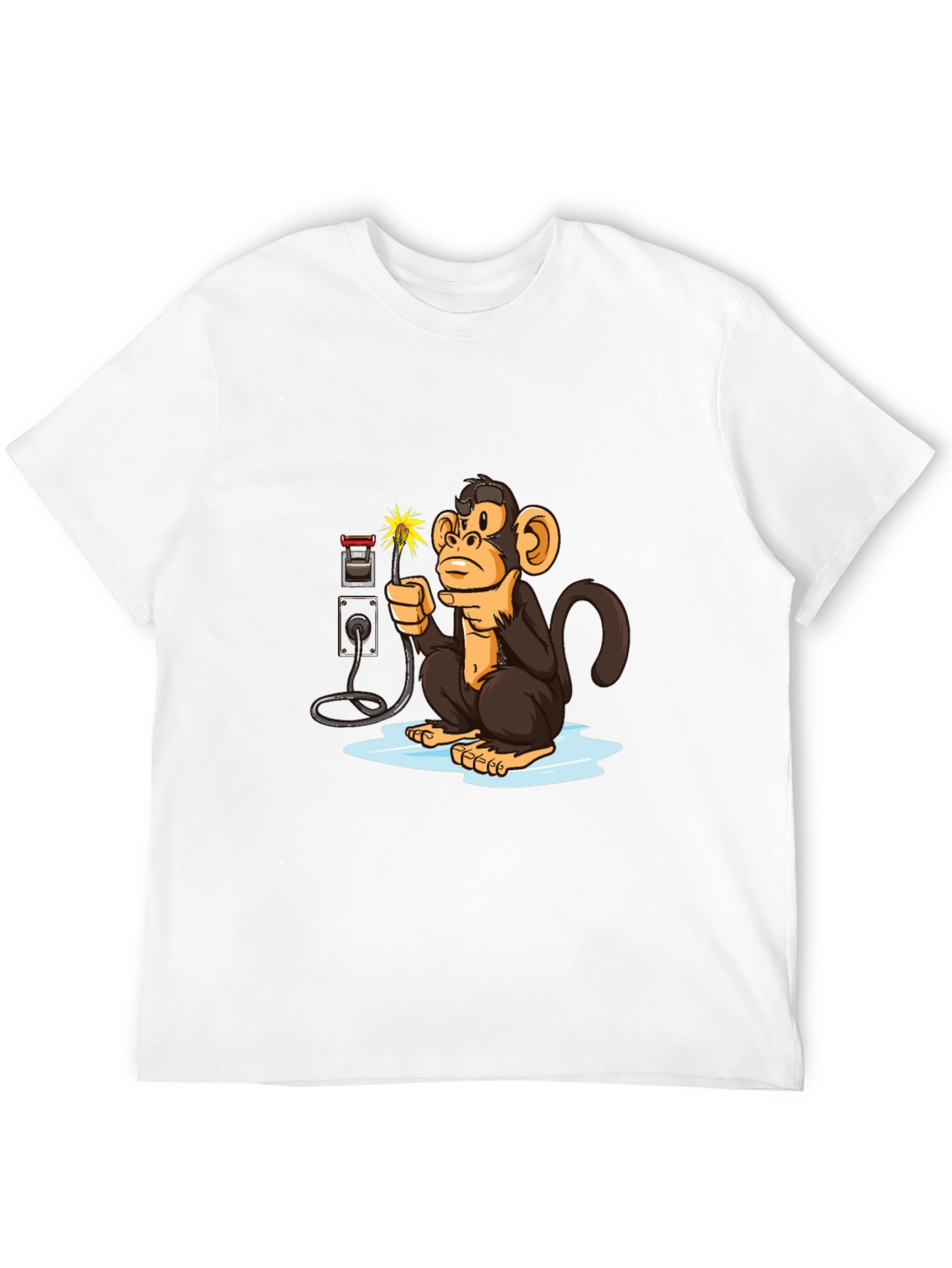 Monkey Electrician Graphic Tee
