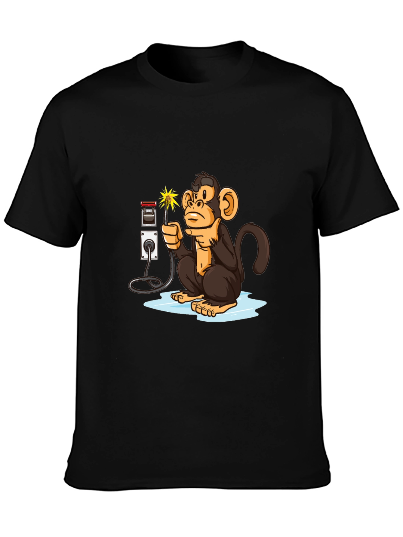 Monkey Electrician Graphic Tee