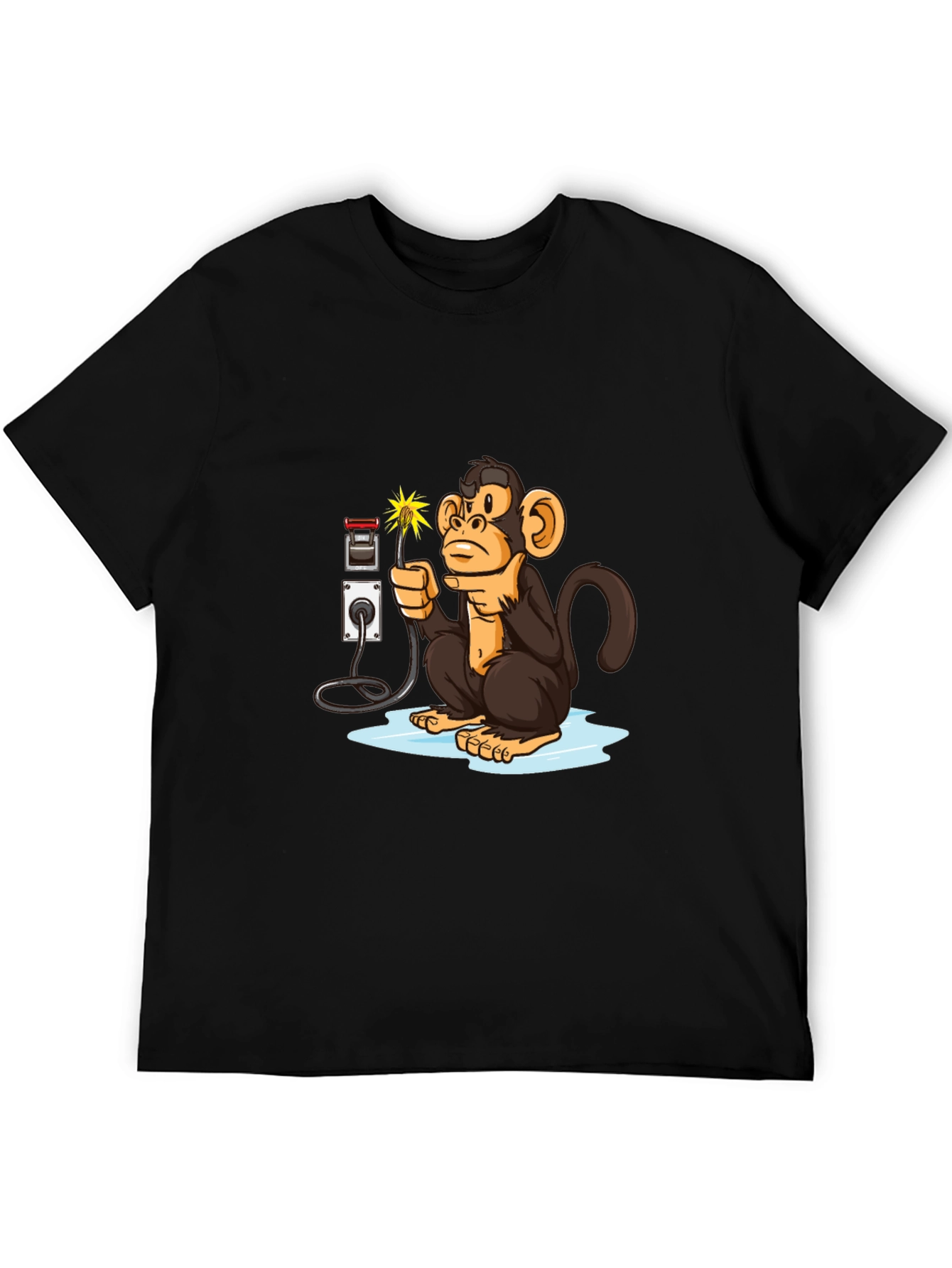 Monkey Electrician Graphic Tee