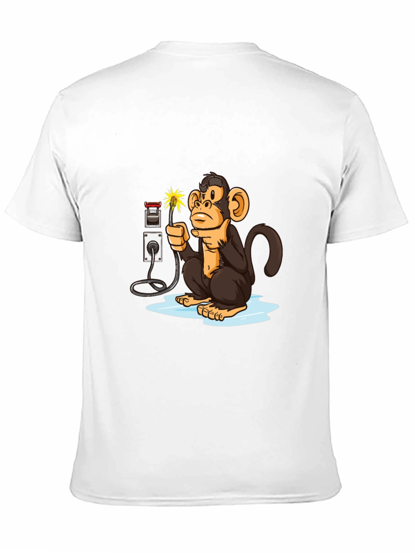 Monkey Electrician Graphic Tee