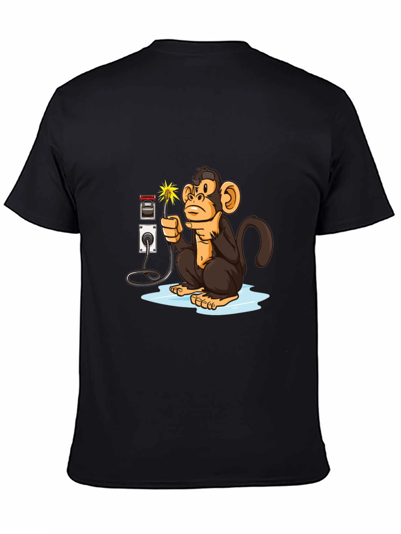 Monkey Electrician Graphic Tee
