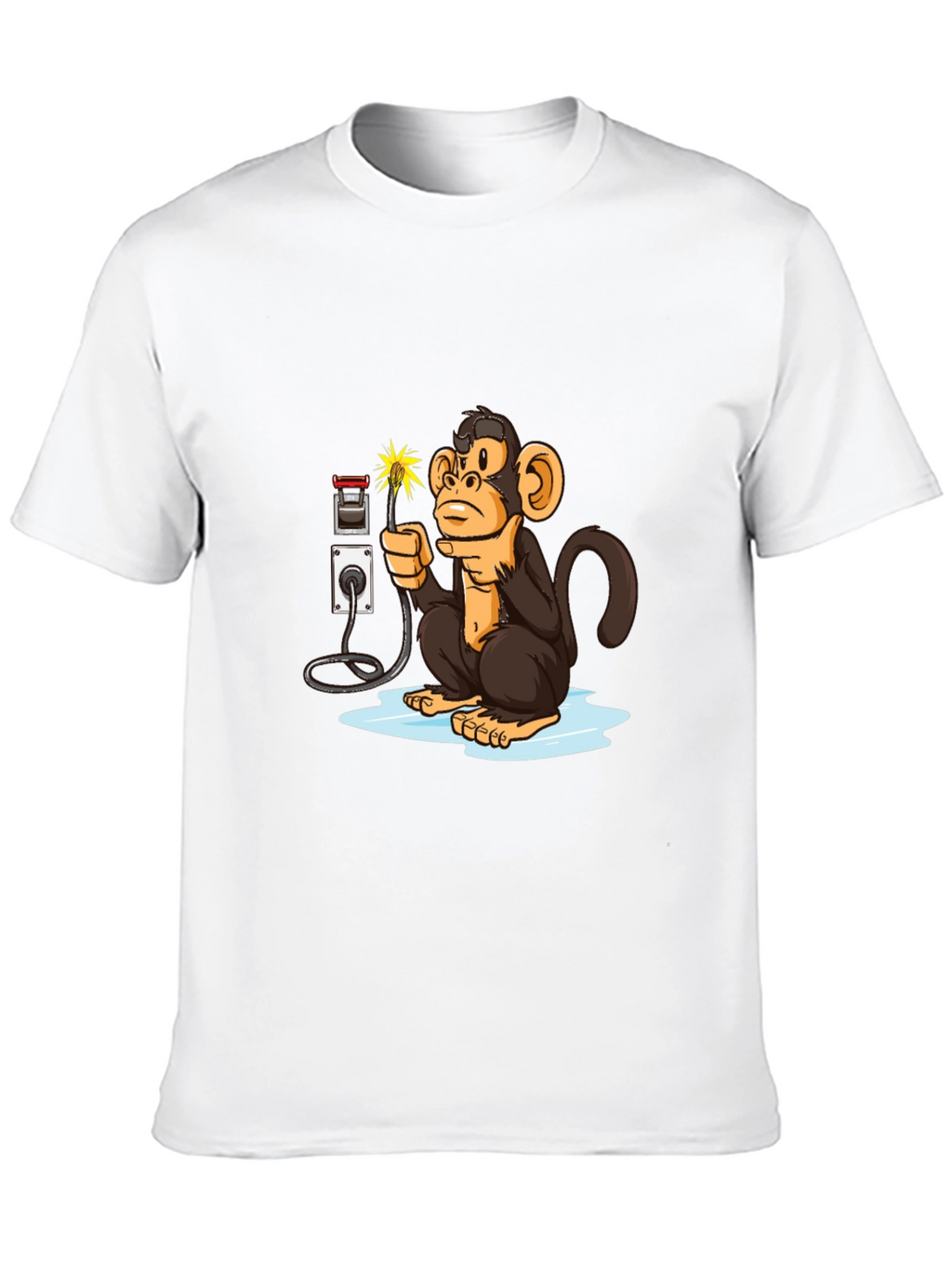 Monkey Electrician Graphic Tee