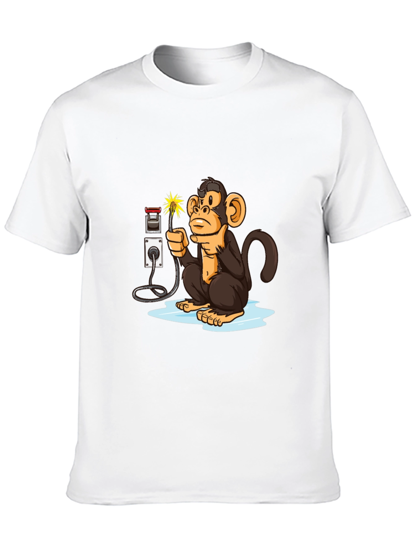 Monkey Electrician Graphic Tee