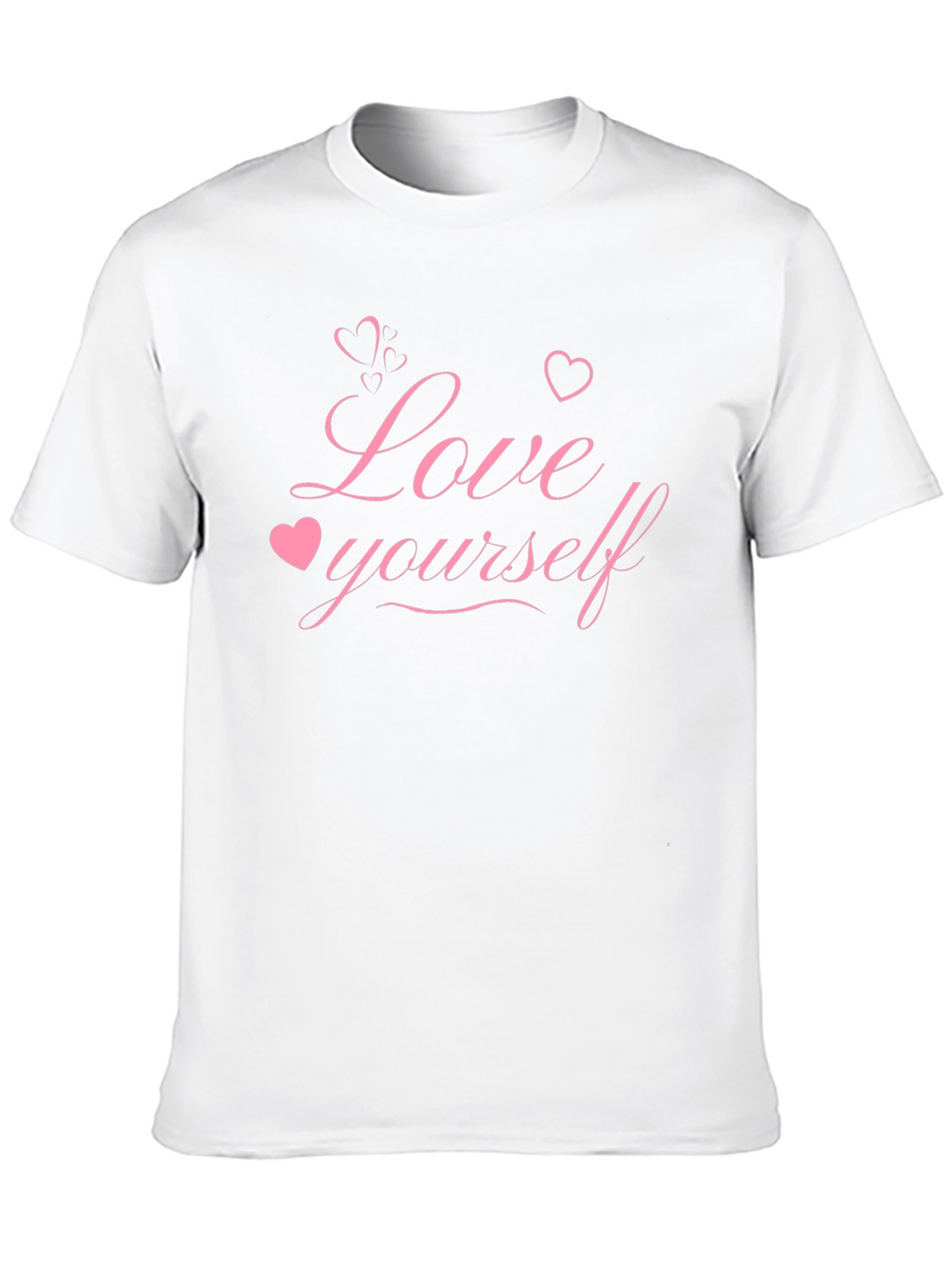 Love Yourself Graphic Tee - Black Cotton Blend