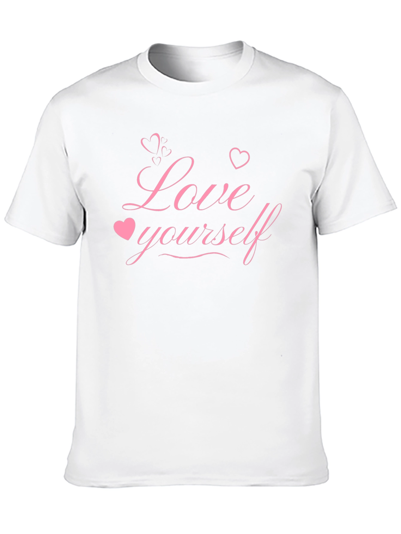 Love Yourself Graphic Tee - Black Cotton Blend