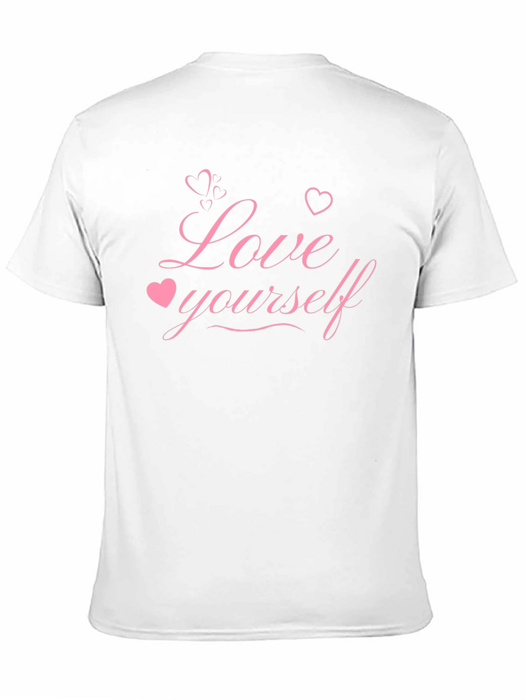 Love Yourself Graphic Tee - Black Cotton Blend