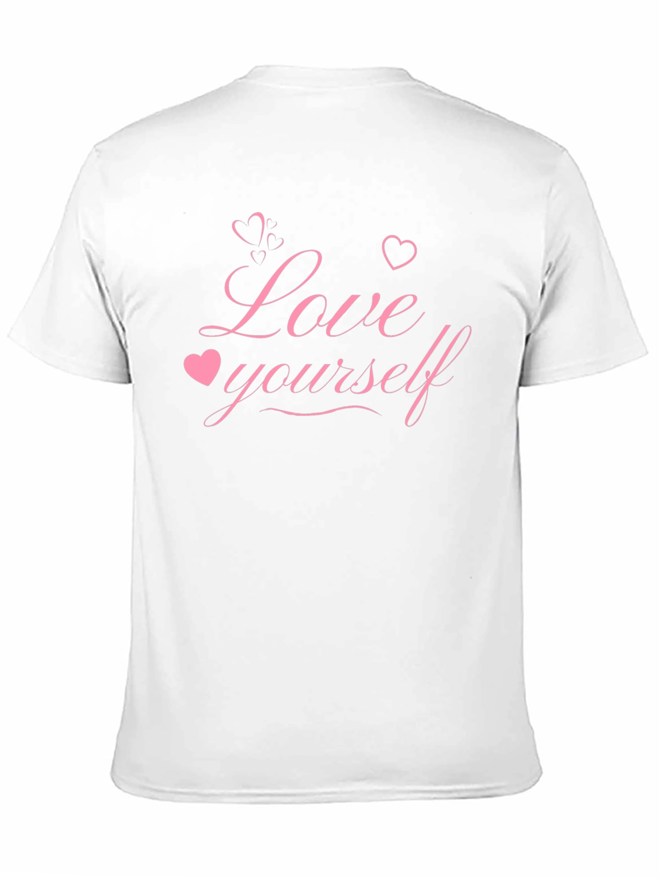 Love Yourself Graphic Tee - Black Cotton Blend