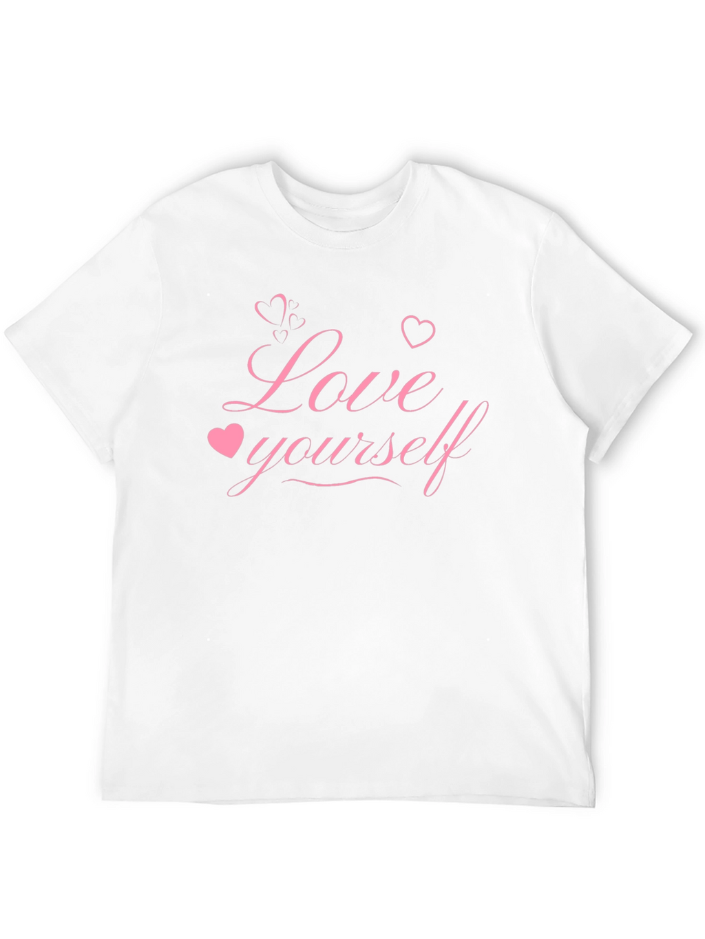 Love Yourself Graphic Tee - Black Cotton Blend
