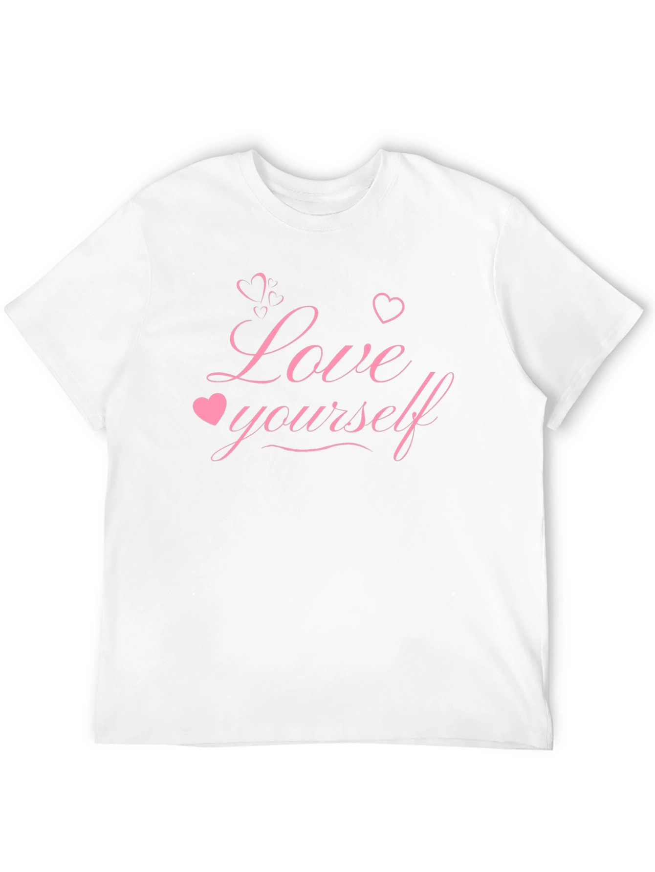 Love Yourself Graphic Tee - Black Cotton Blend