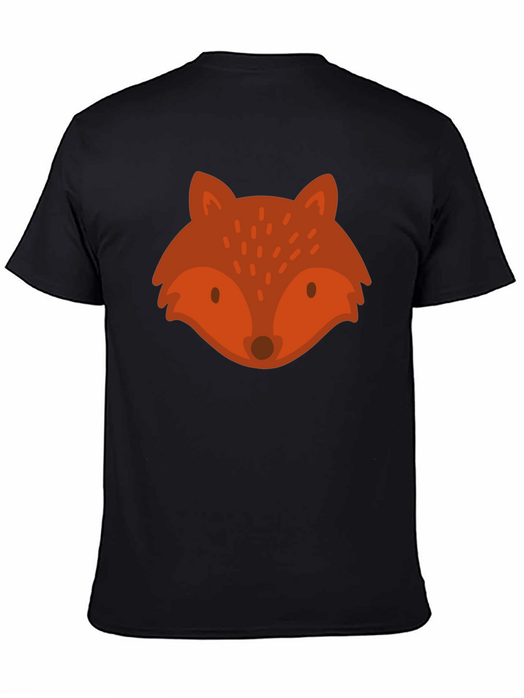 Fox Graphic Tee - Unisex Black Cotton T-Shirt