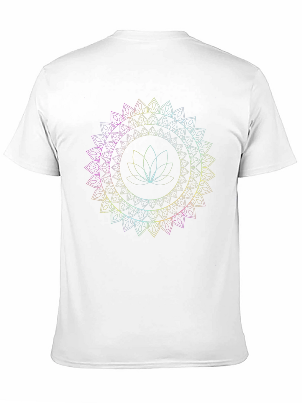 Lotus Mandala Graphic Tee - Mens Black T-Shirt