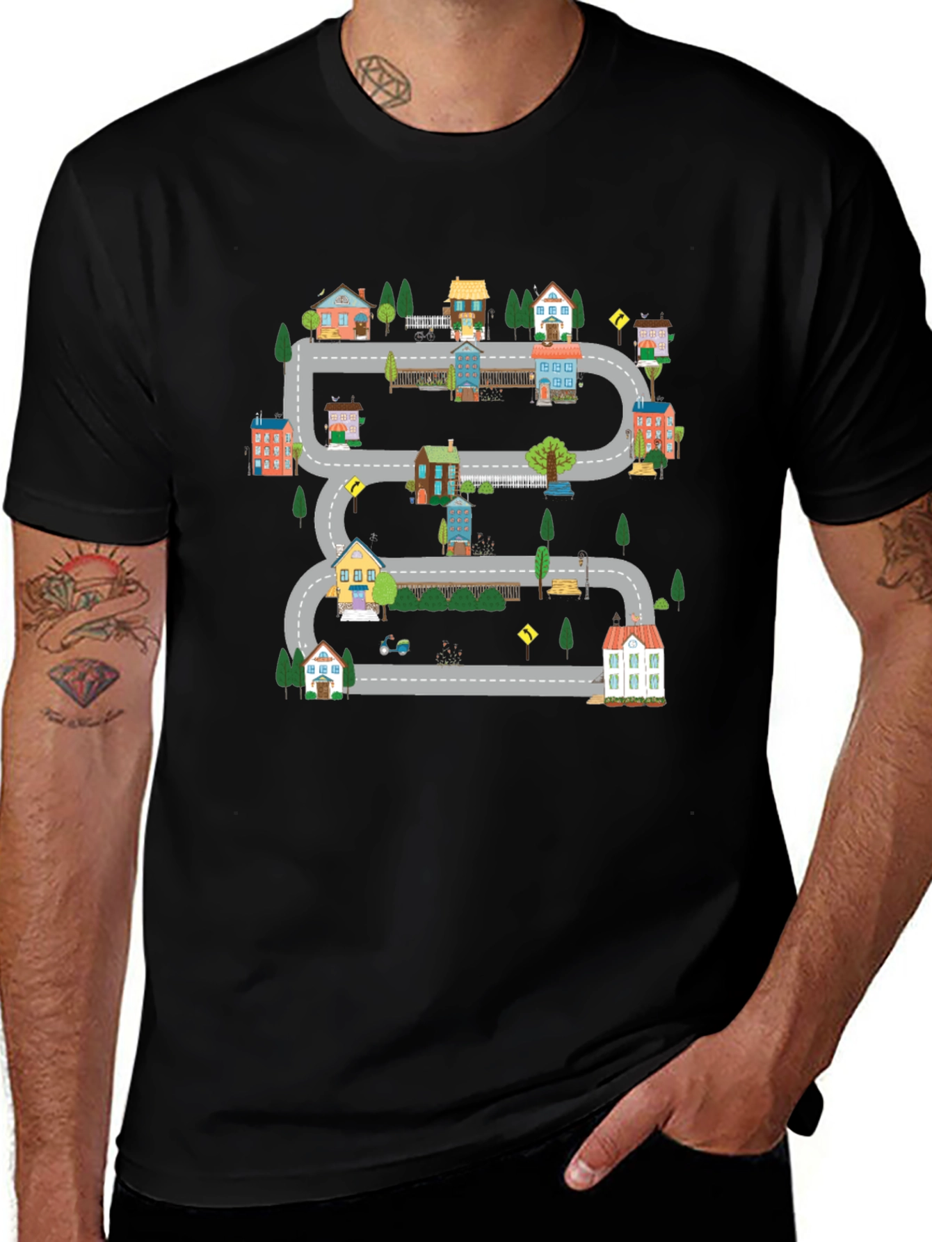 Road Trip T-Shirt Fun Town Graphic Tee