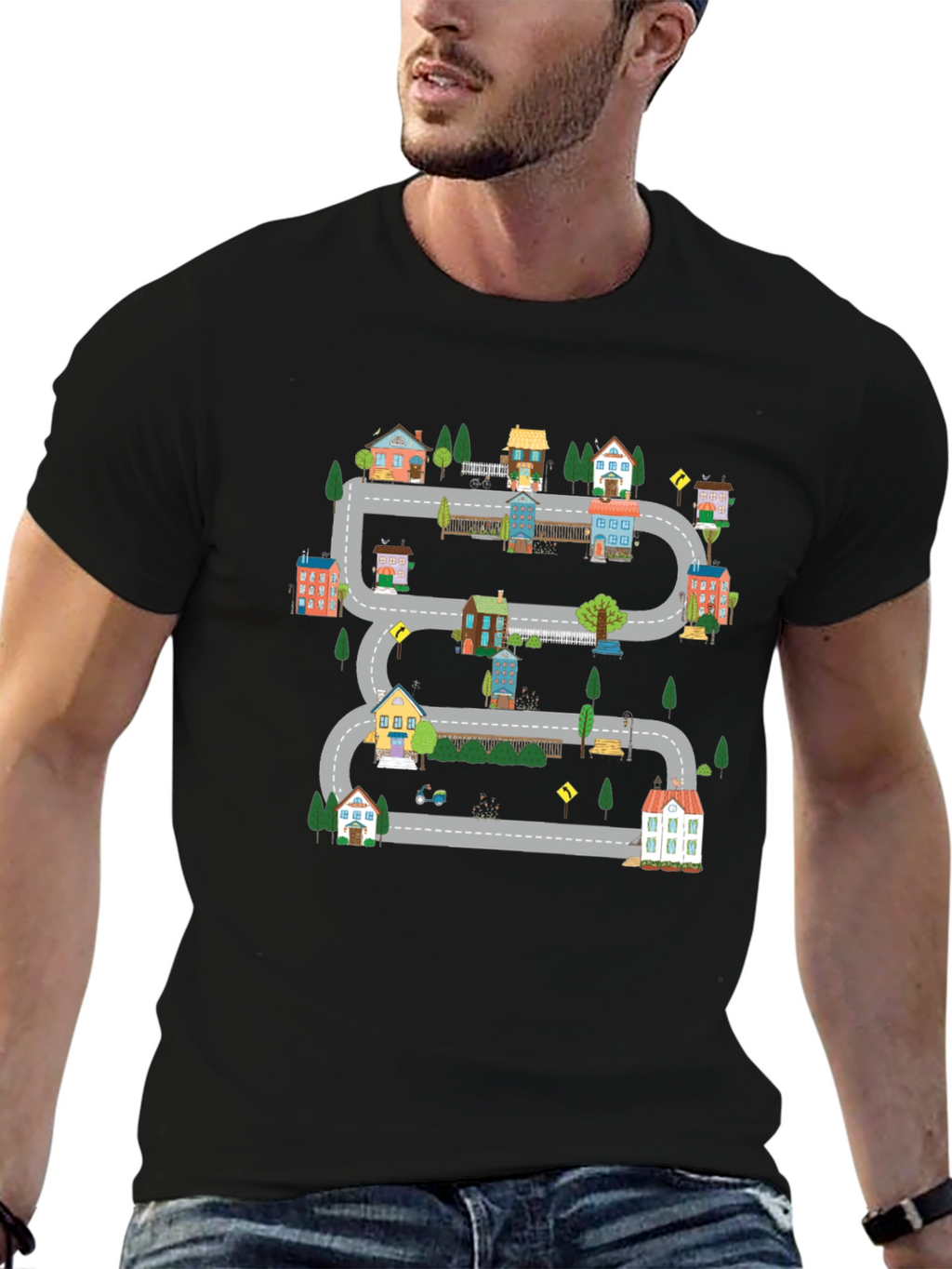 Road Trip T-Shirt Fun Town Graphic Tee