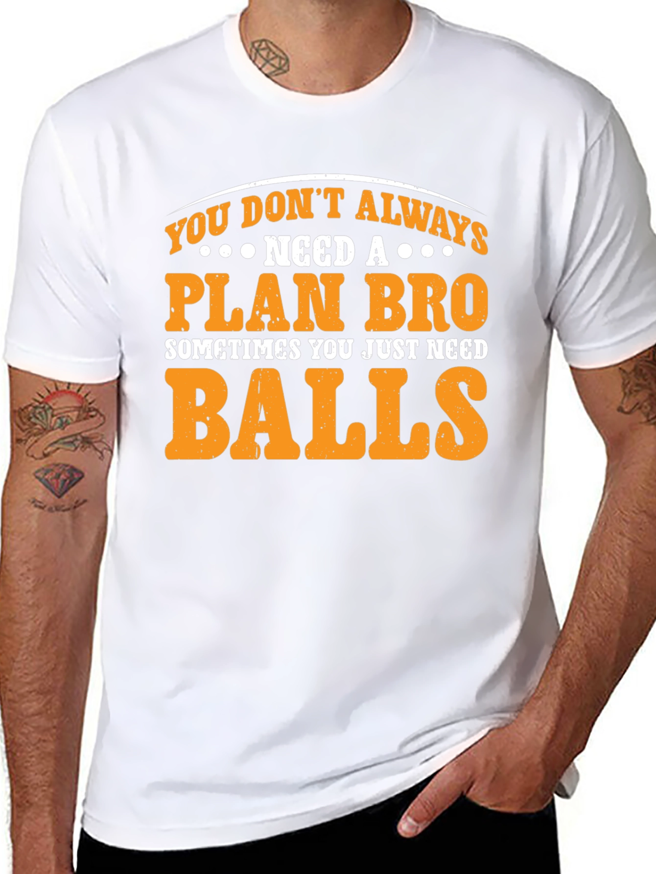 Plan Bro Graphic T-Shirt - Need Balls Tee